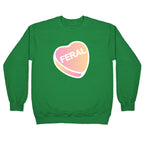 Feral Candy Heart Crewneck Sweatshirt