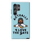 Actually, I Love The Gays (Brown Jesus) Phone Case