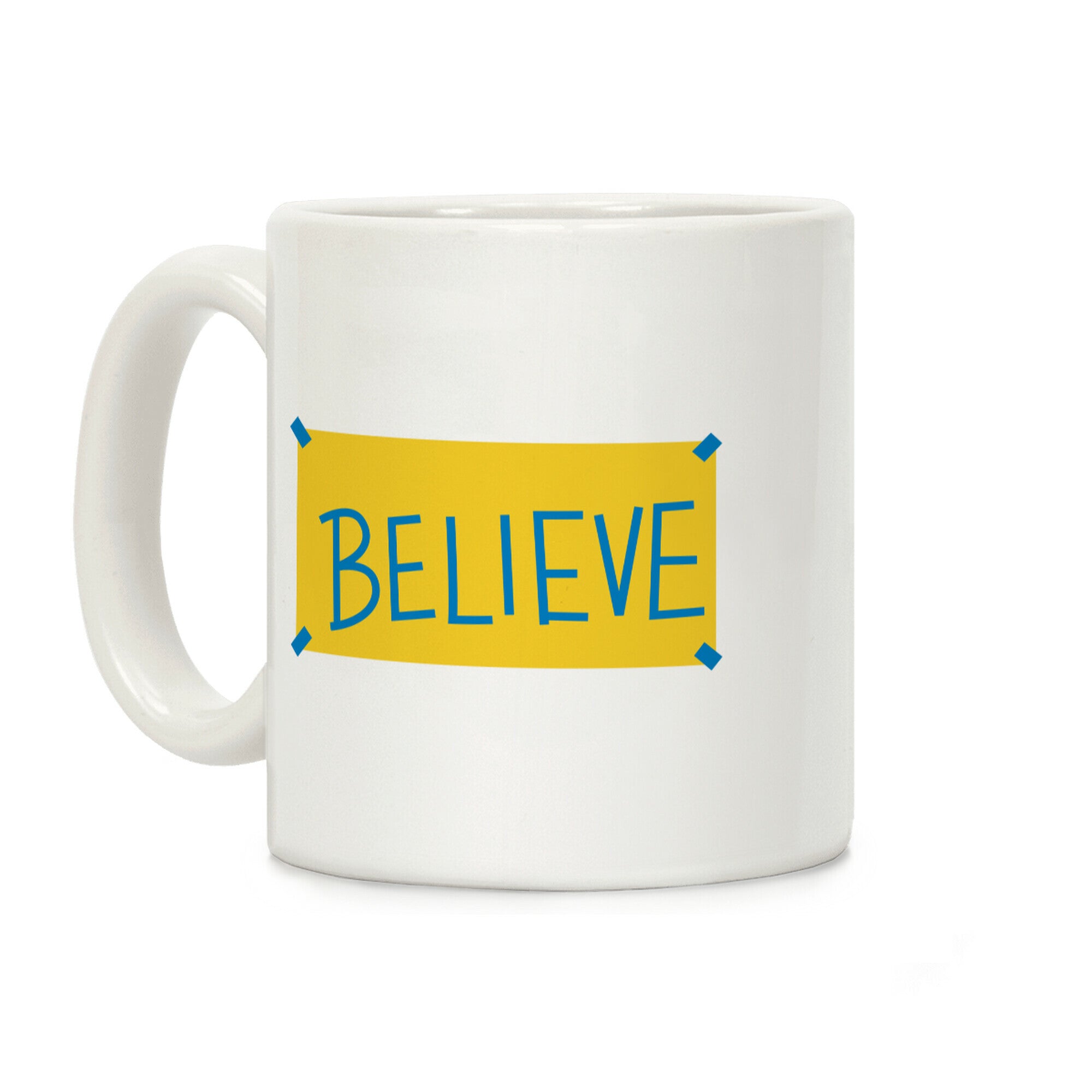 Believe Locker Room Poster Coffee Mug