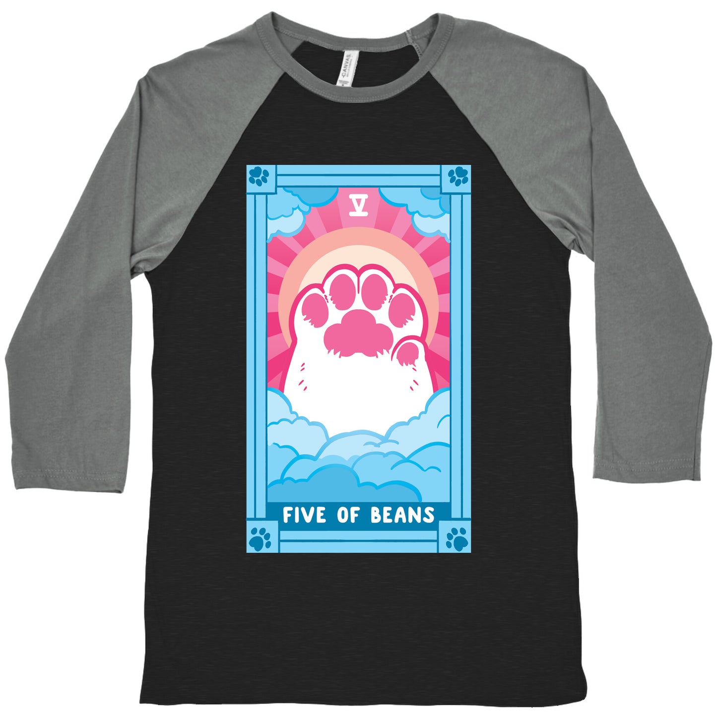 Five of Beans Baseball Tee