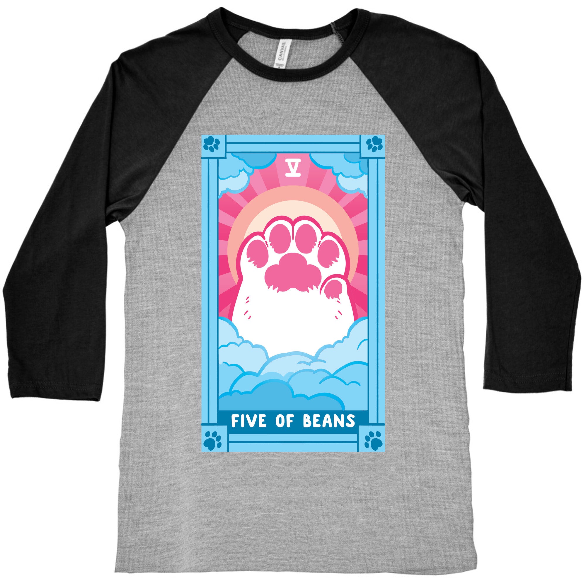 Five of Beans Baseball Tee