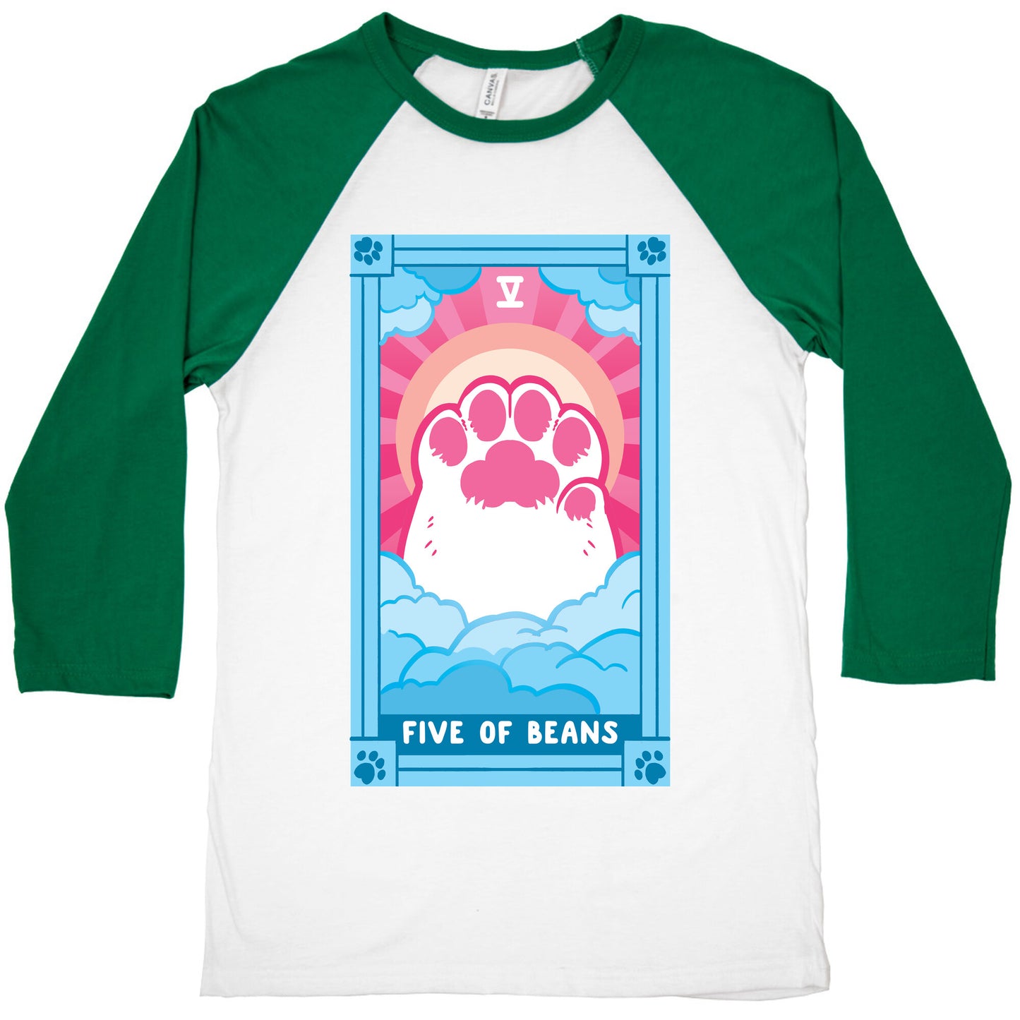 Five of Beans Baseball Tee