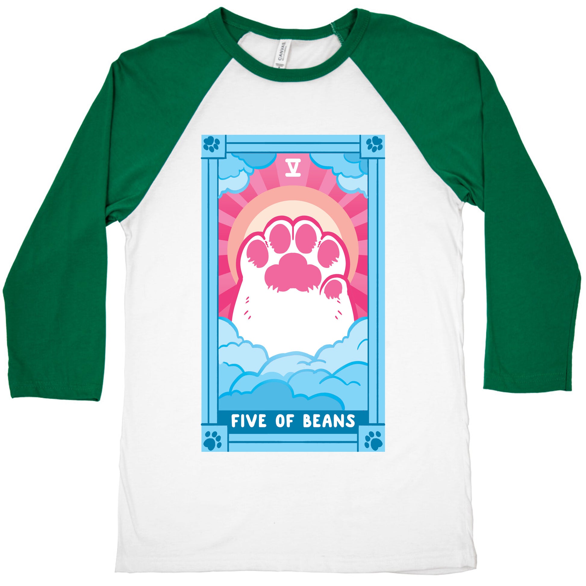Five of Beans Baseball Tee