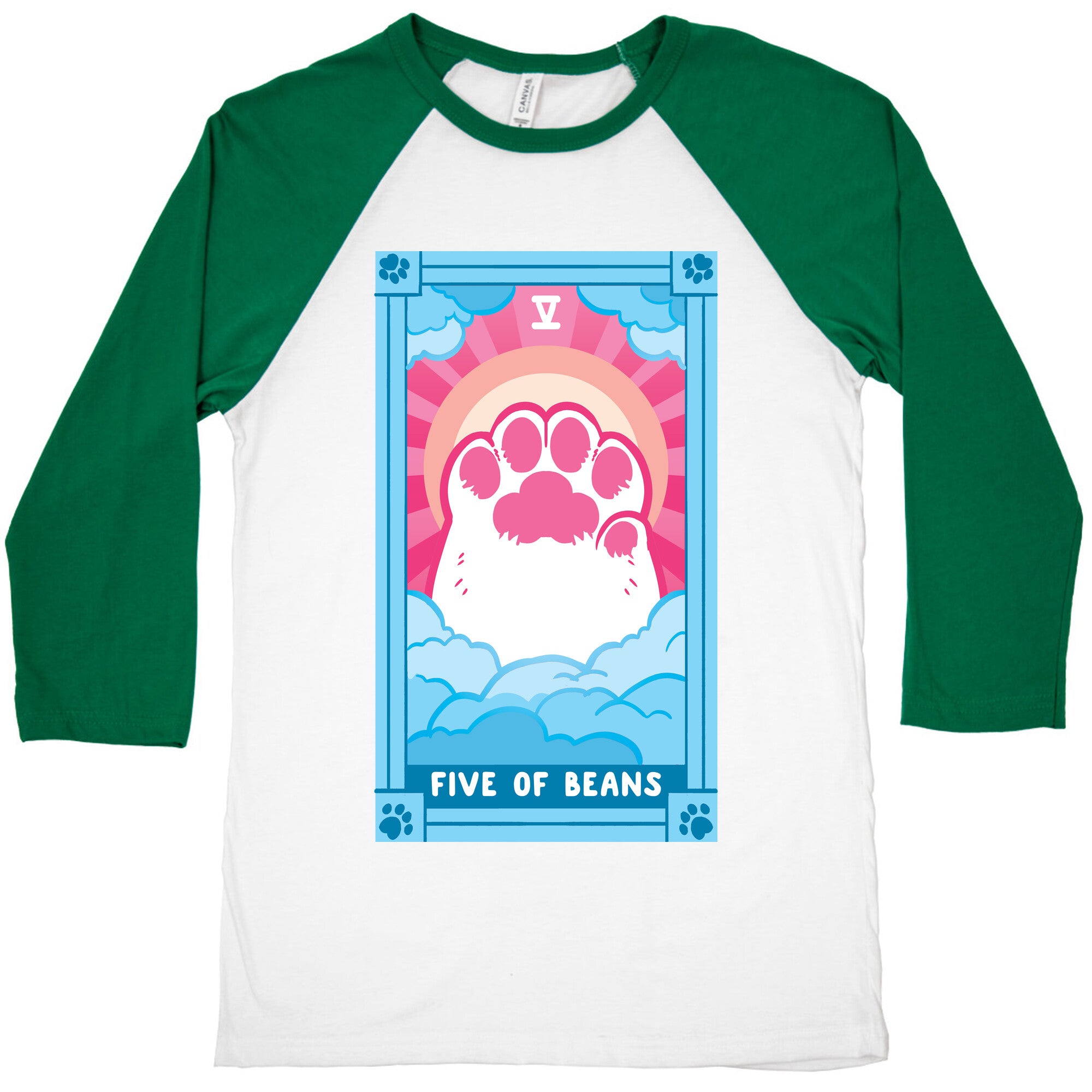 Five of Beans Baseball Tee