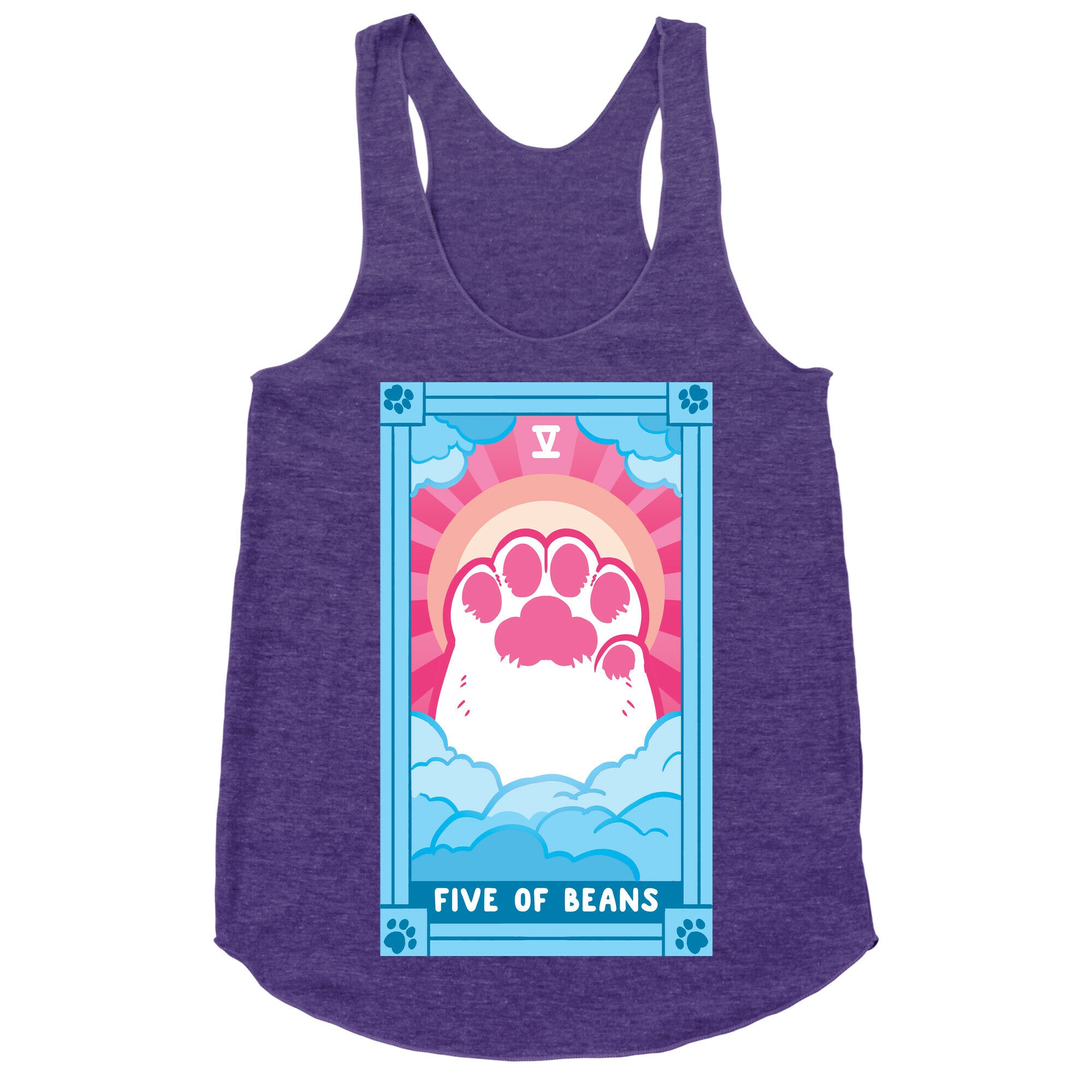 Five of Beans Racerback Tank