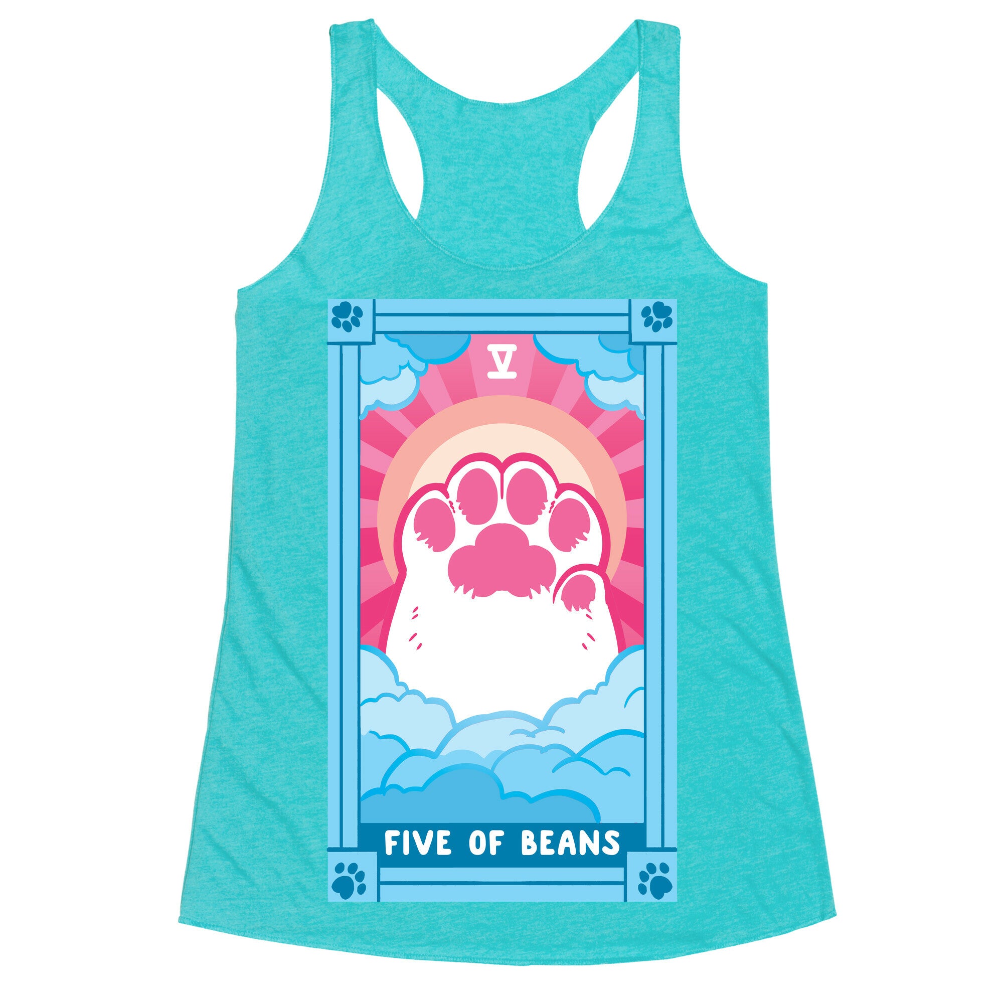 Five of Beans Racerback Tank