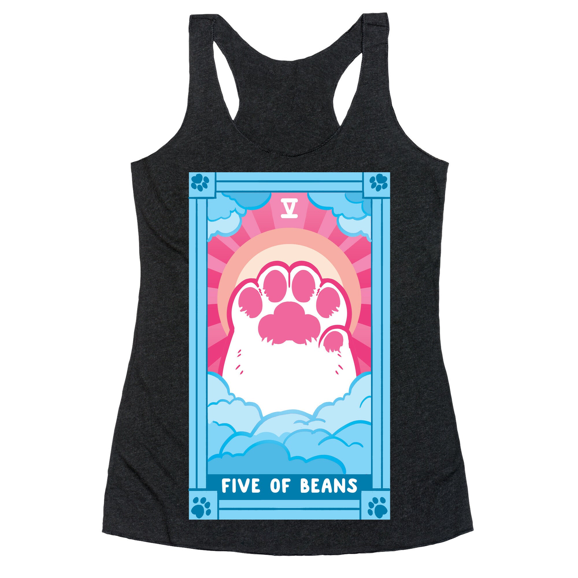 Five of Beans Racerback Tank