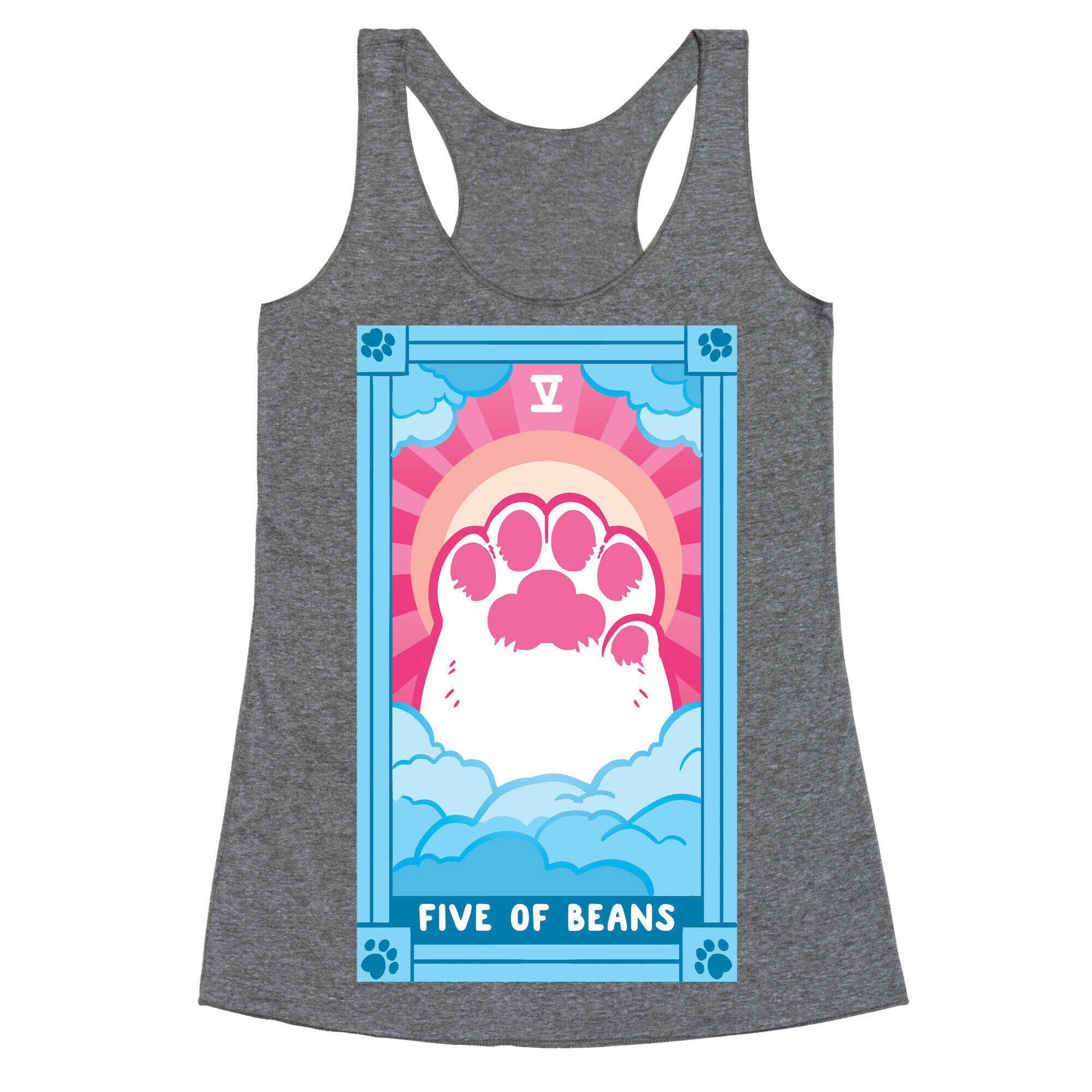 Five of Beans Racerback Tank