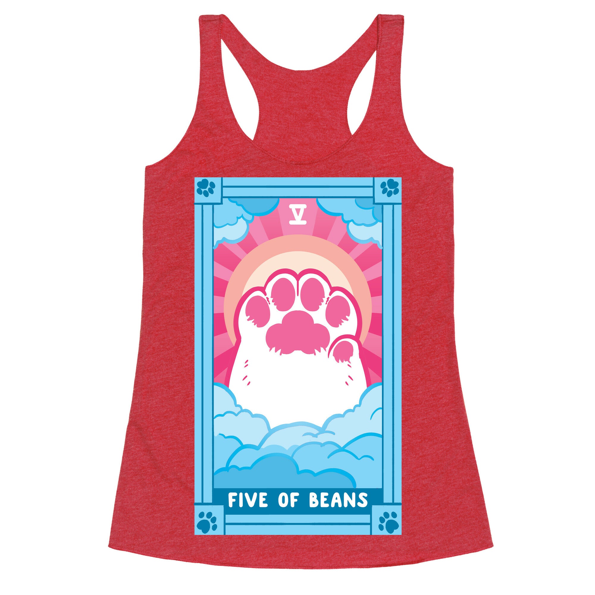 Five of Beans Racerback Tank