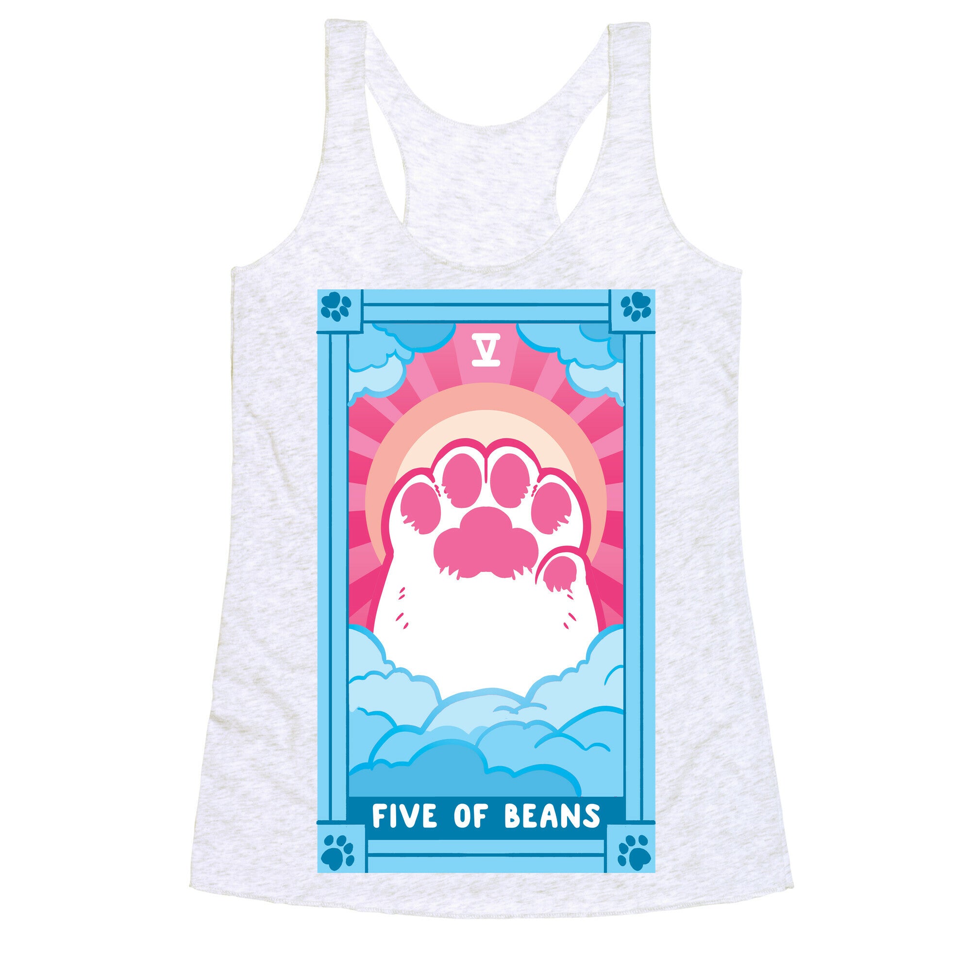 Five of Beans Racerback Tank