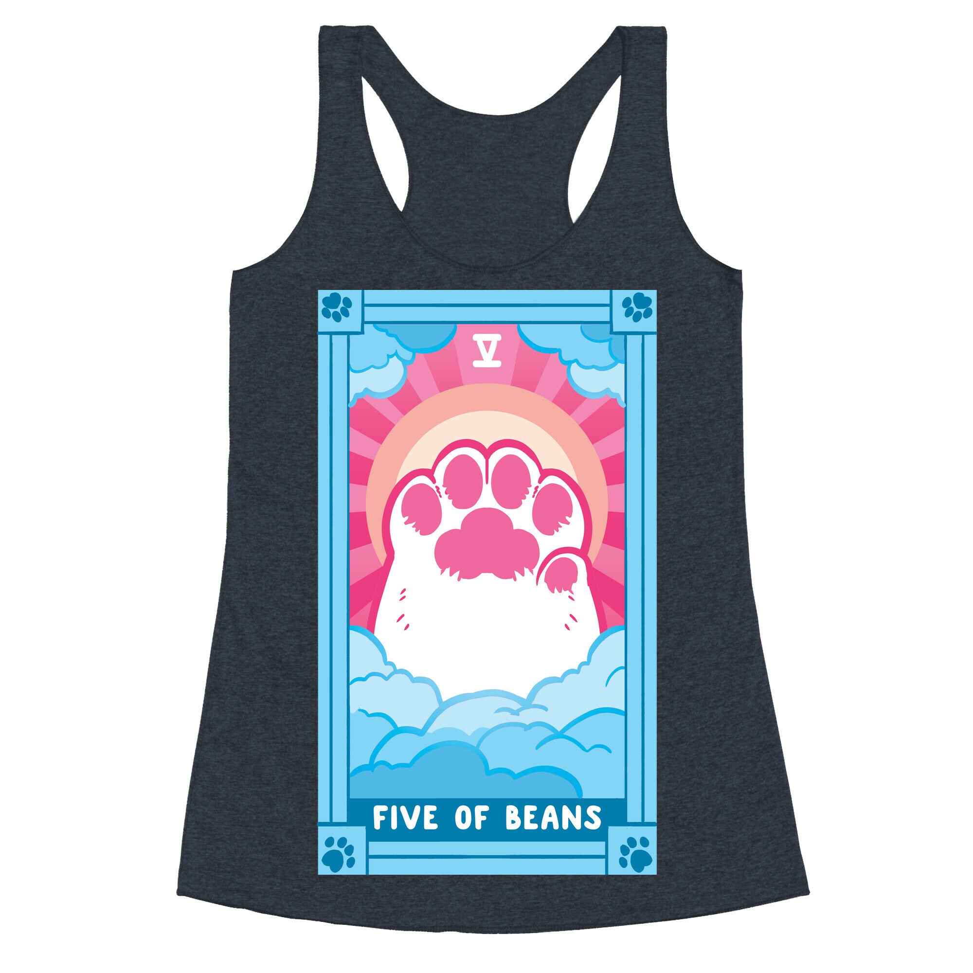Five of Beans Racerback Tank
