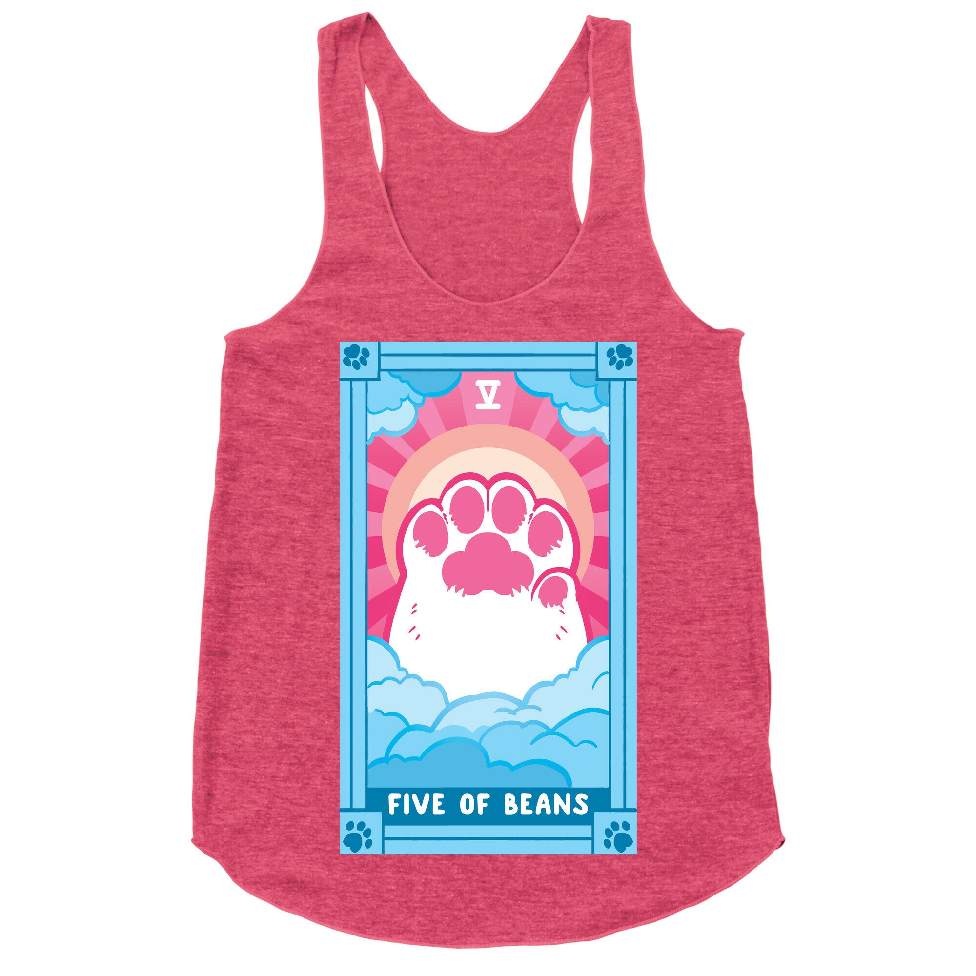 Five of Beans Racerback Tank