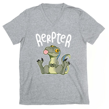 Derpy Raptor Rerpter V-Neck