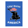 Caw Bless America Garden Flag