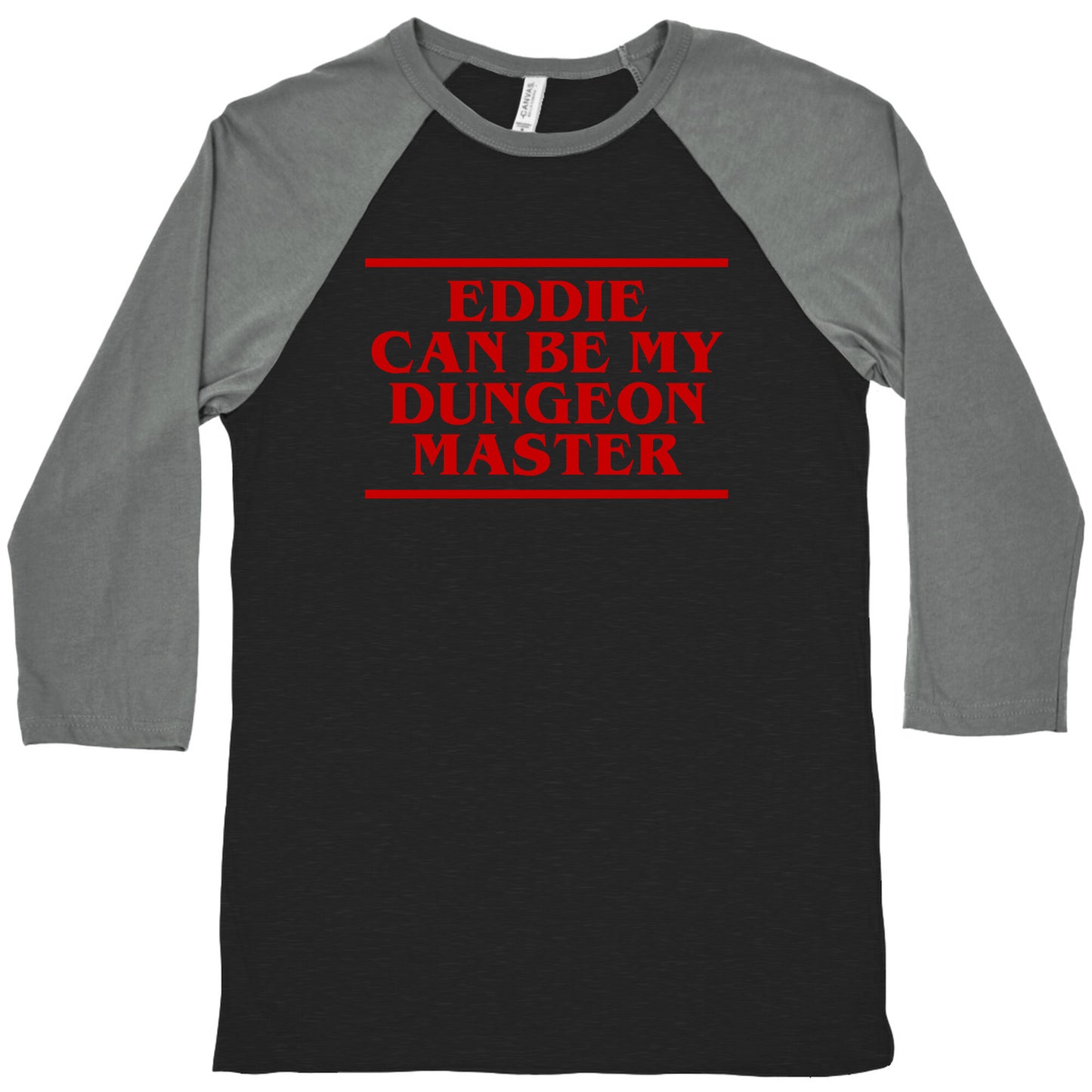 Eddie Can be My Dungeon MAster Baseball Tee