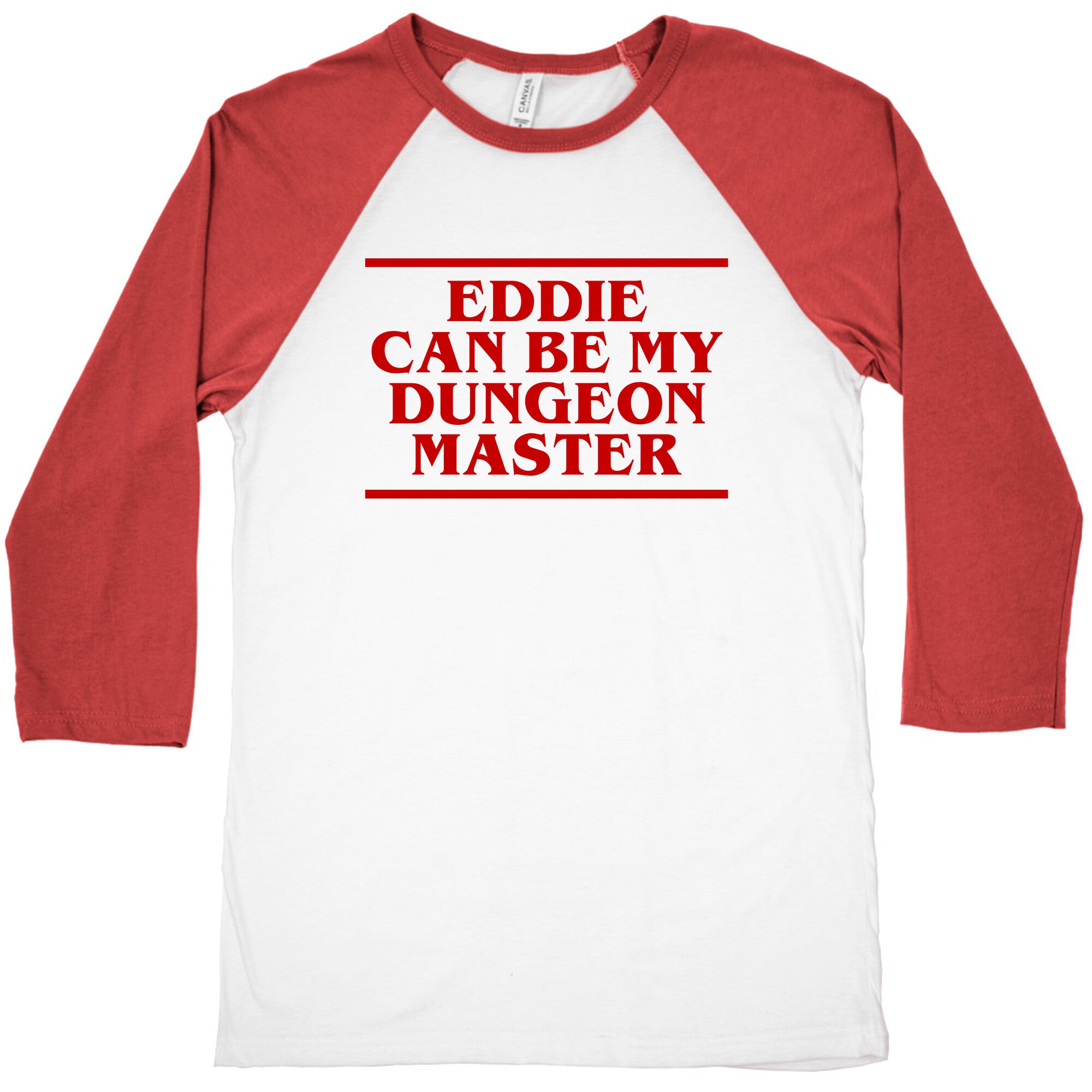 Eddie Can be My Dungeon MAster Baseball Tee