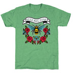 Bees Are Punk Unisex Triblend Tee