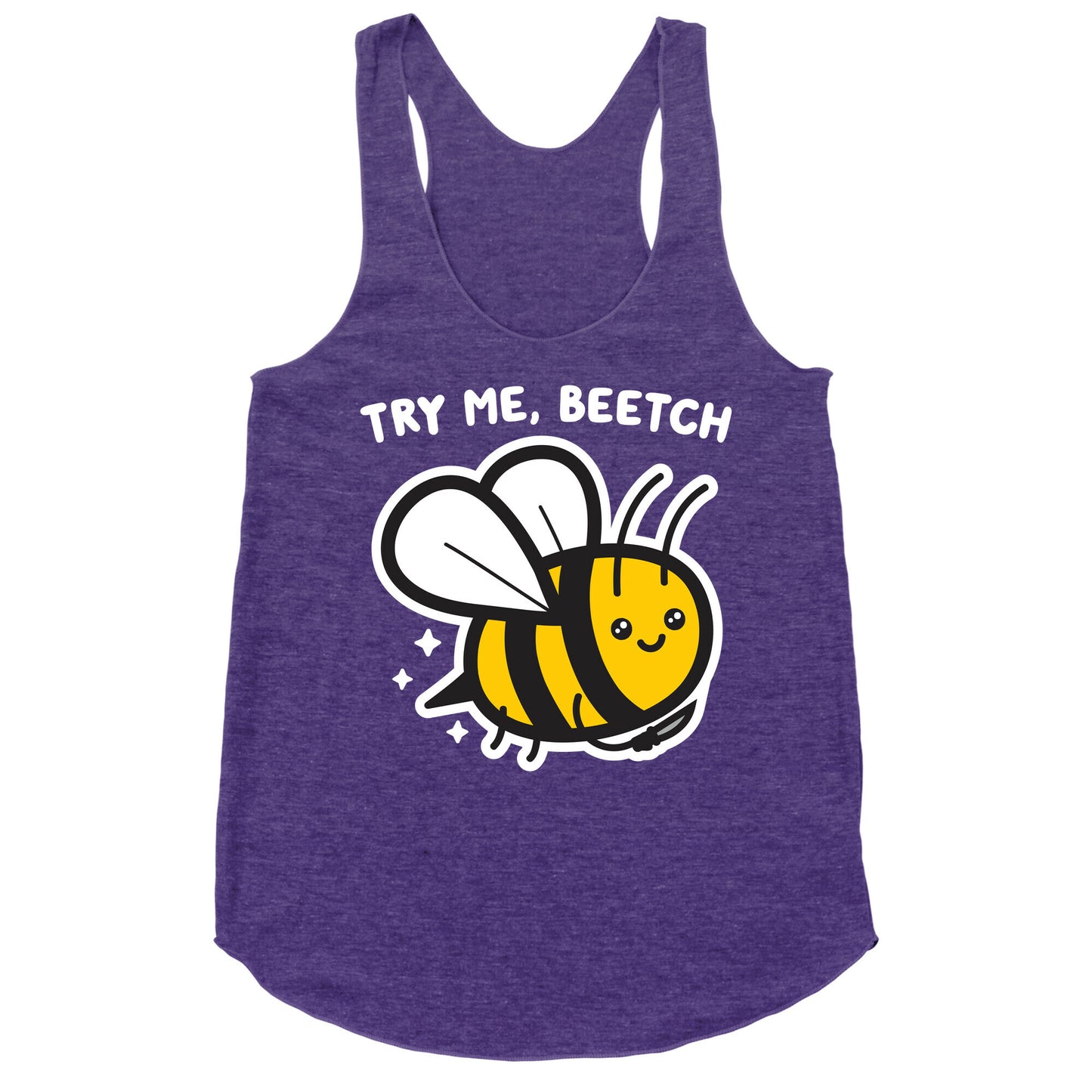 Try Me, Beetch - Bee Racerback Tank