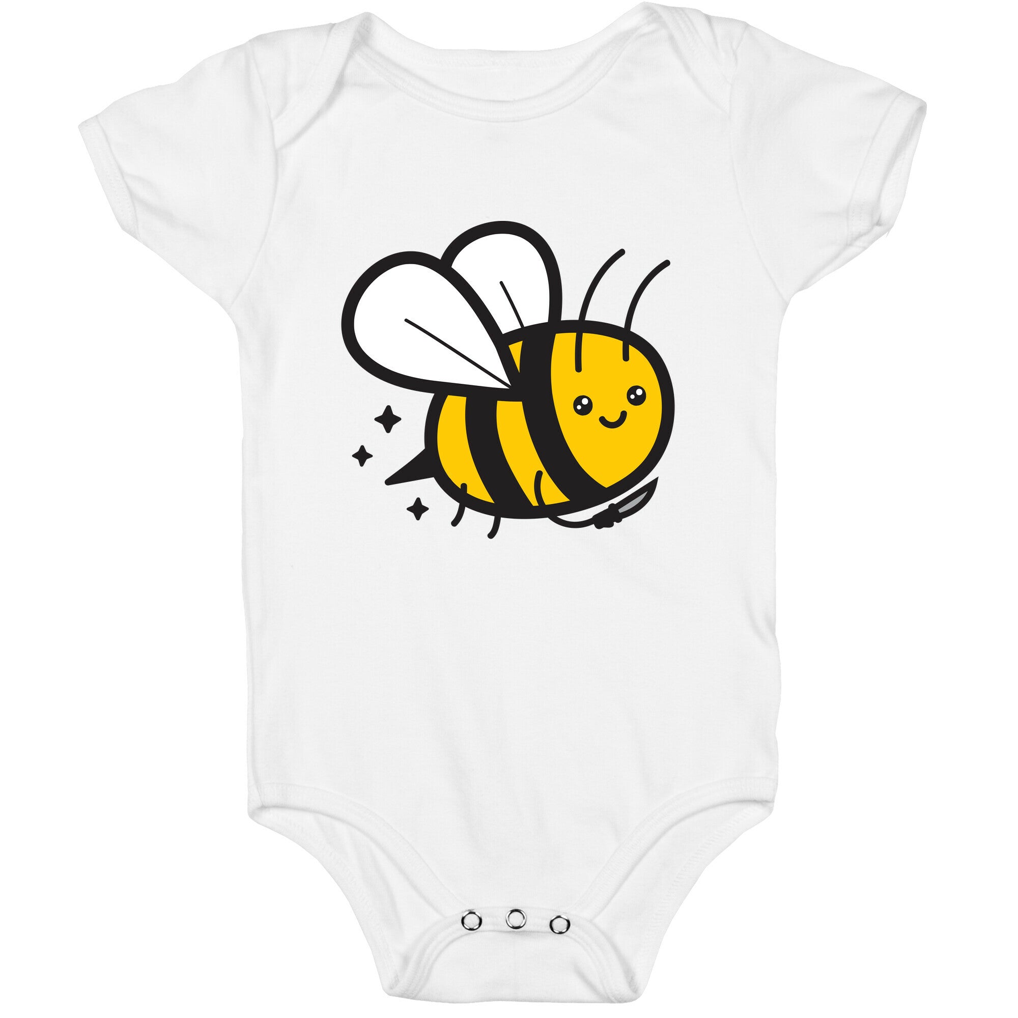 Bee With Knife Baby One Piece
