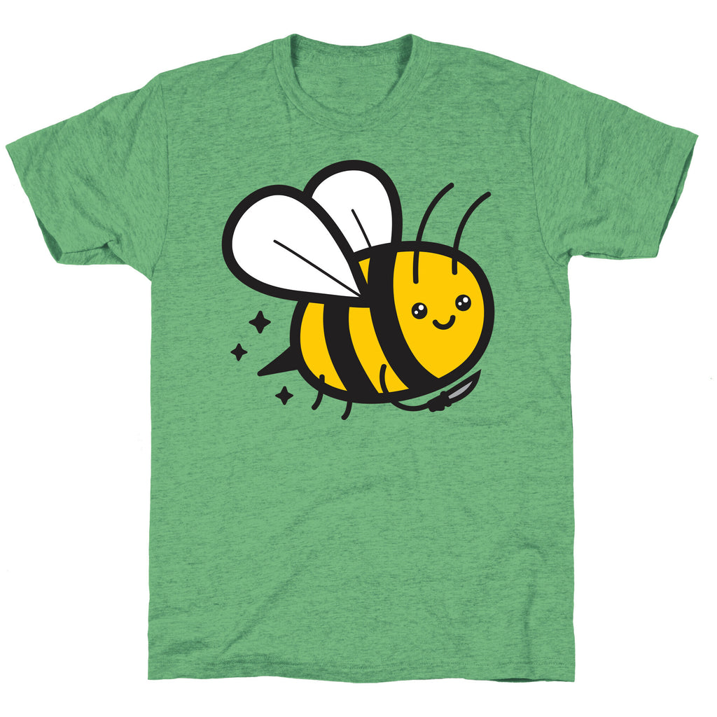 Bee With Knife Unisex Triblend Tee