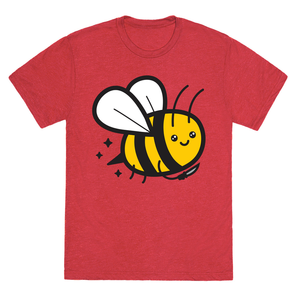 Bee With Knife Unisex Triblend Tee