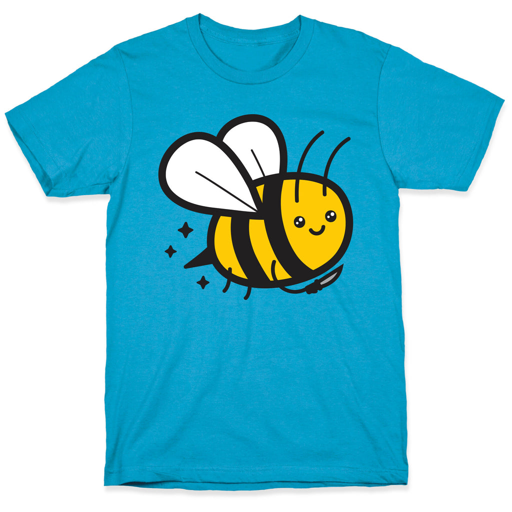 Bee With Knife Unisex Triblend Tee