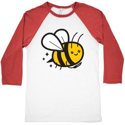 Bee With Knife Baseball Tee