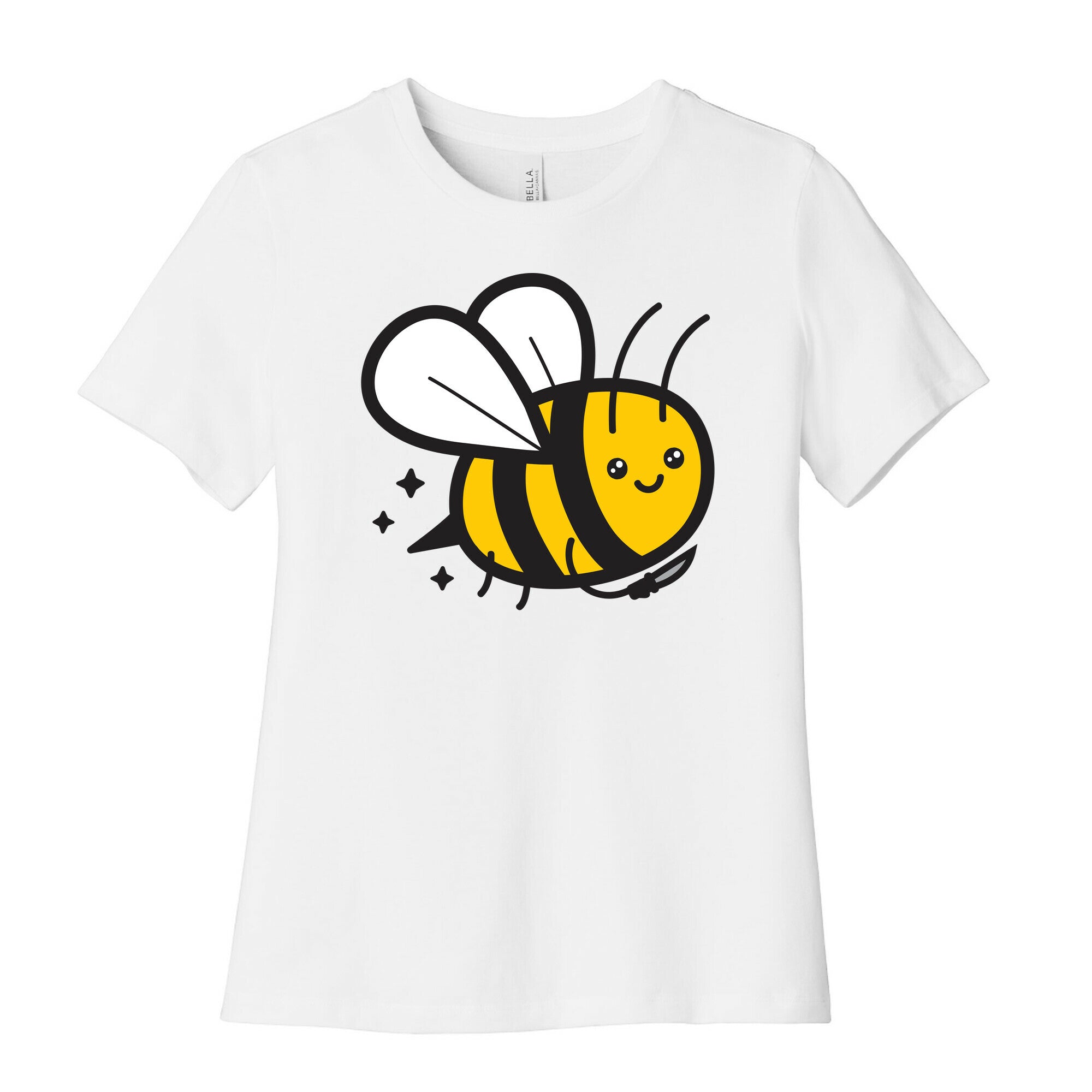 Bee With Knife Women's Cotton Tee