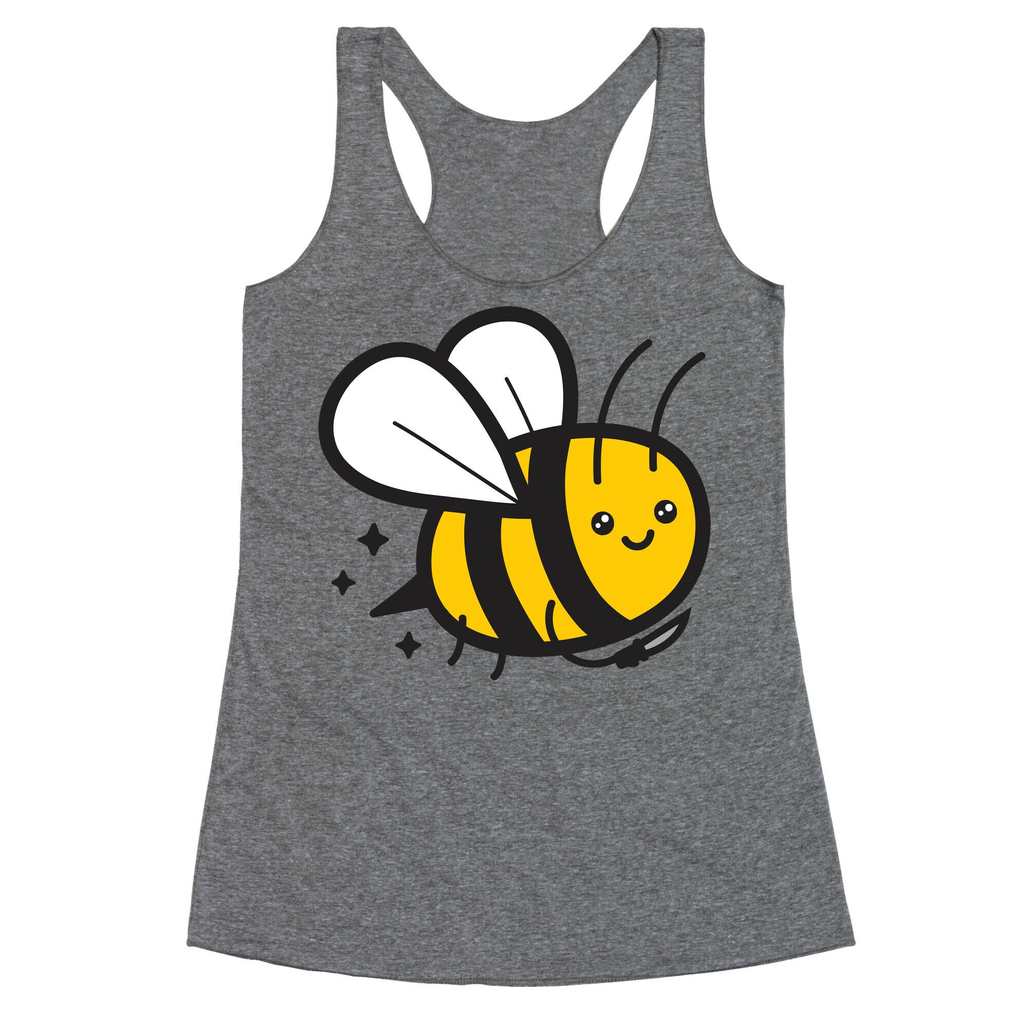 Bee With Knife Racerback Tank