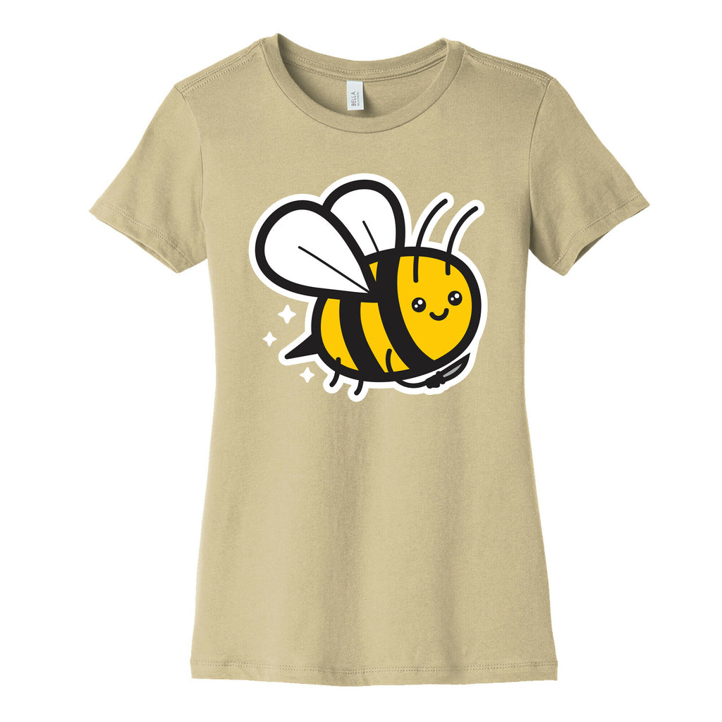 Bee With Knife Women's Cotton Tee