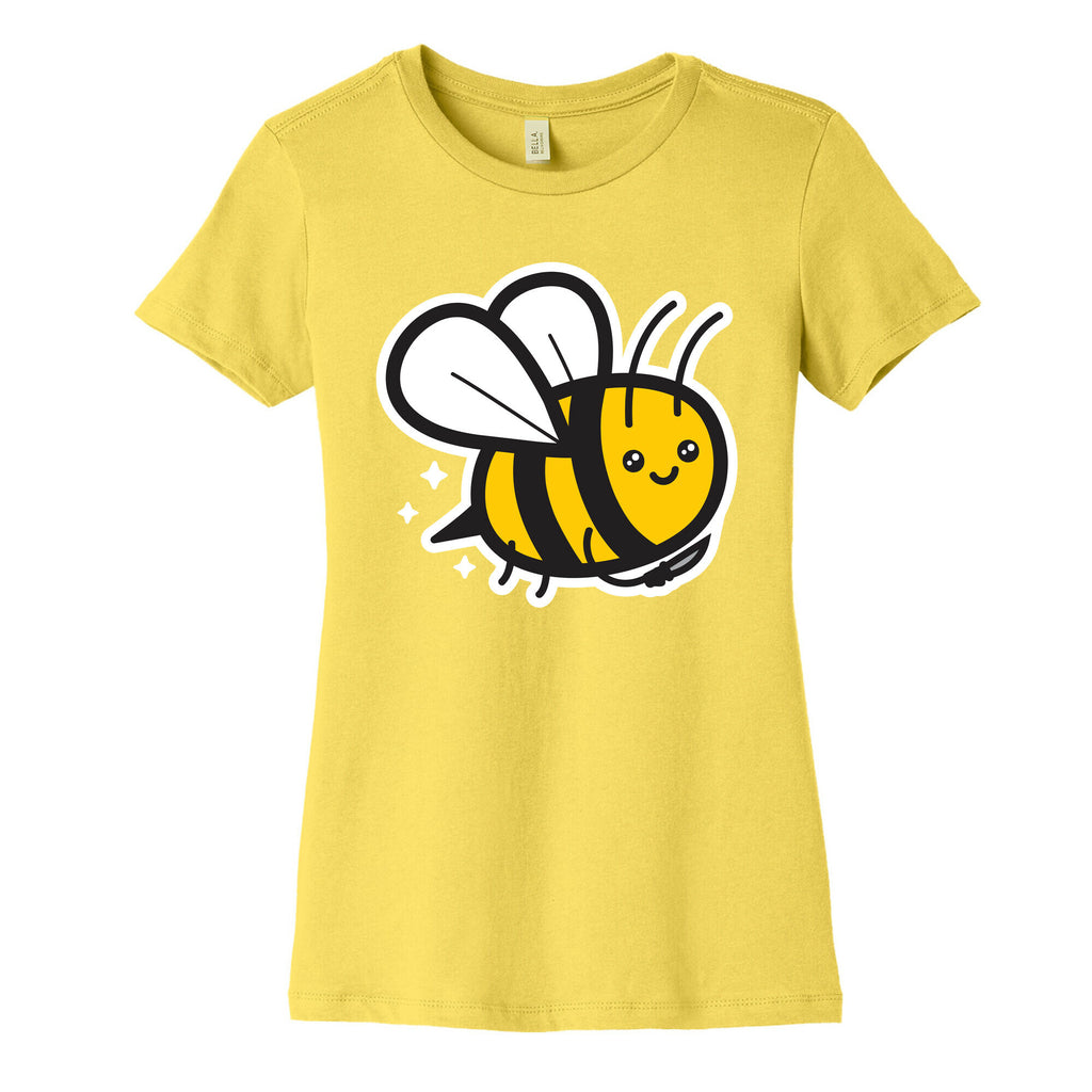 Bee With Knife Women's Cotton Tee