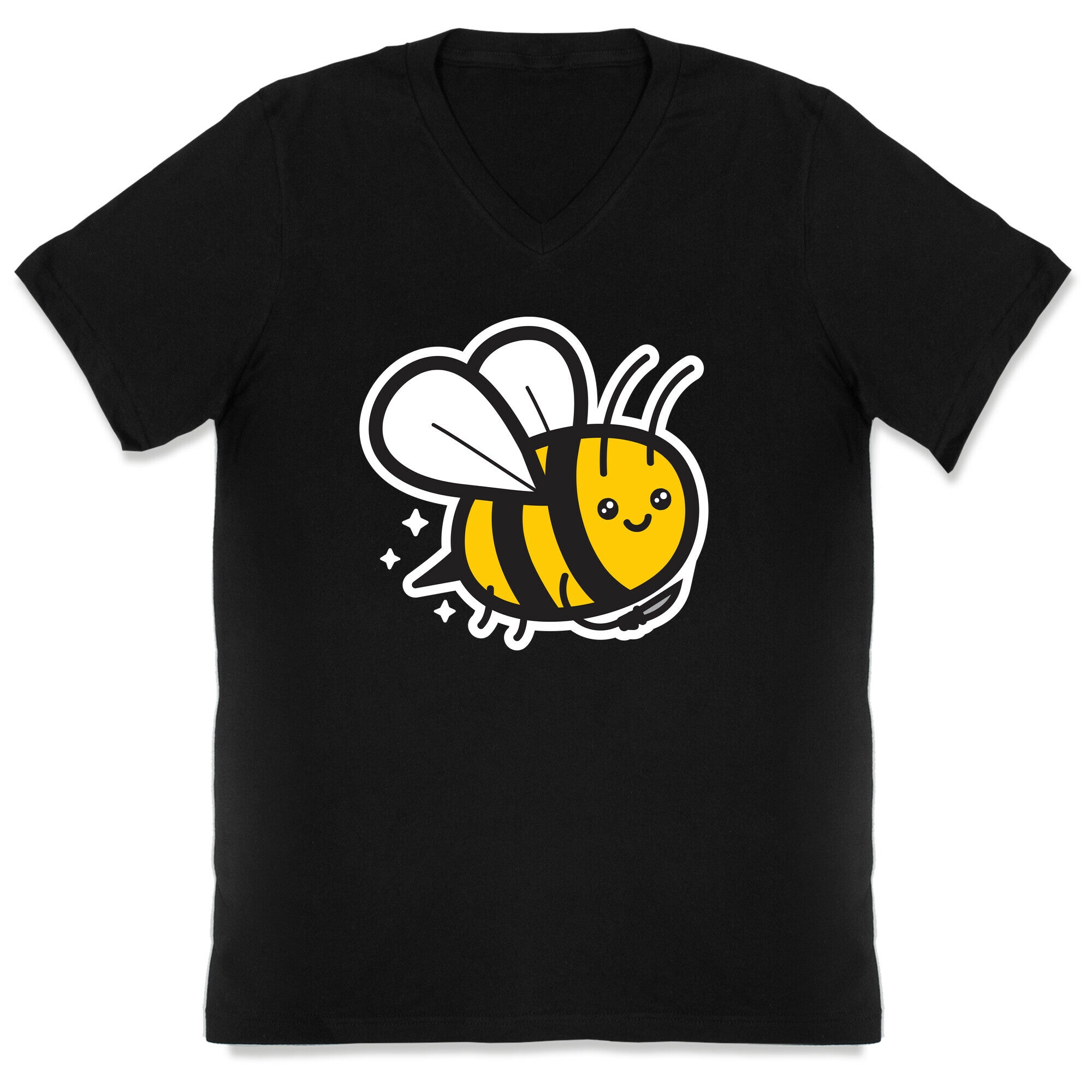 Bee With Knife V-Neck