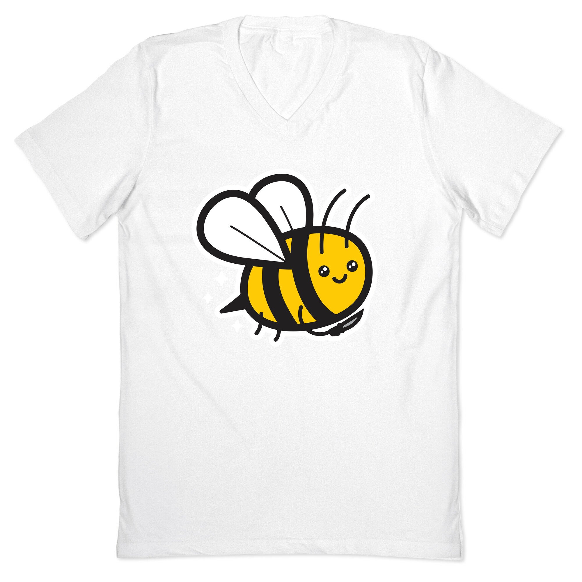 Bee With Knife V-Neck