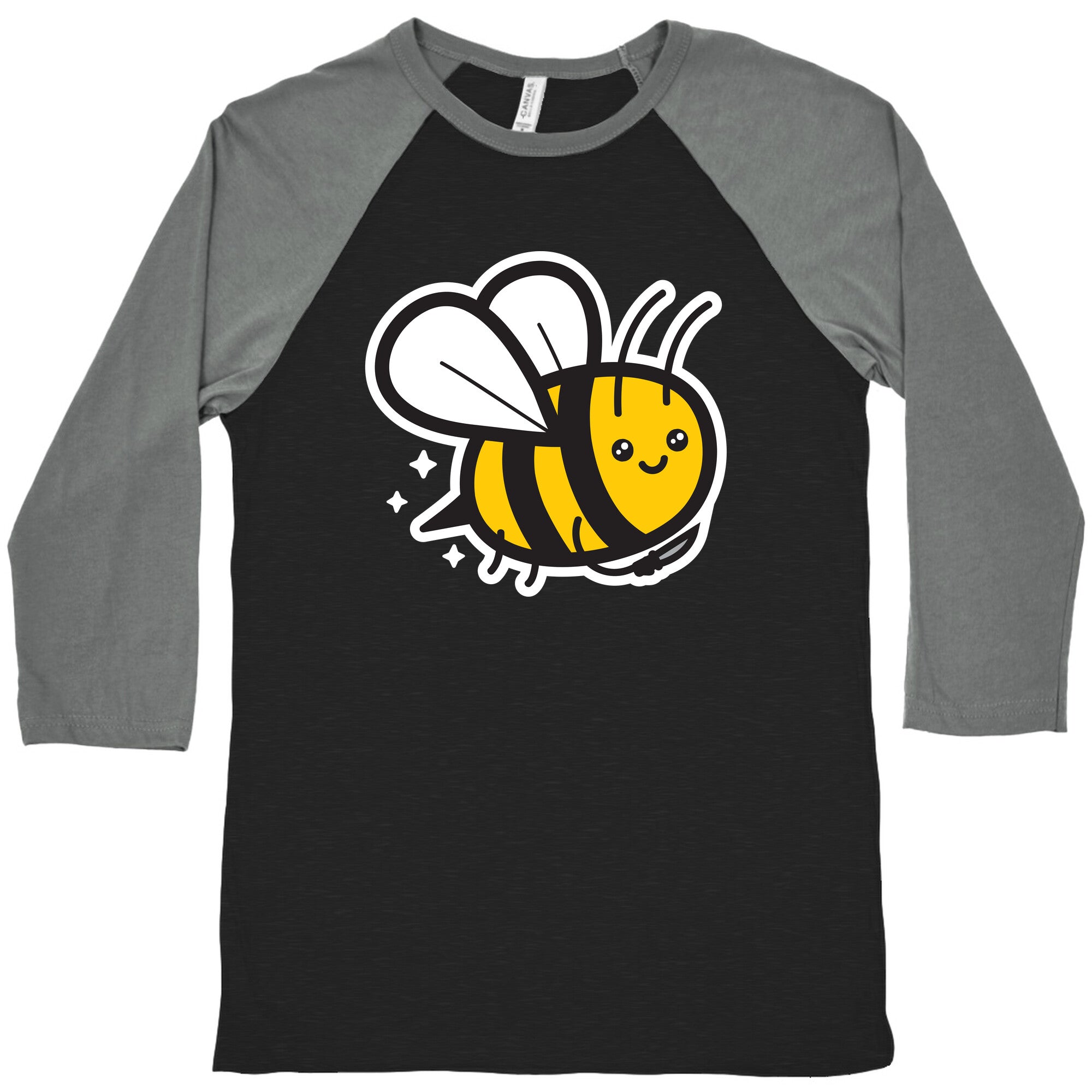 Bee With Knife Baseball Tee