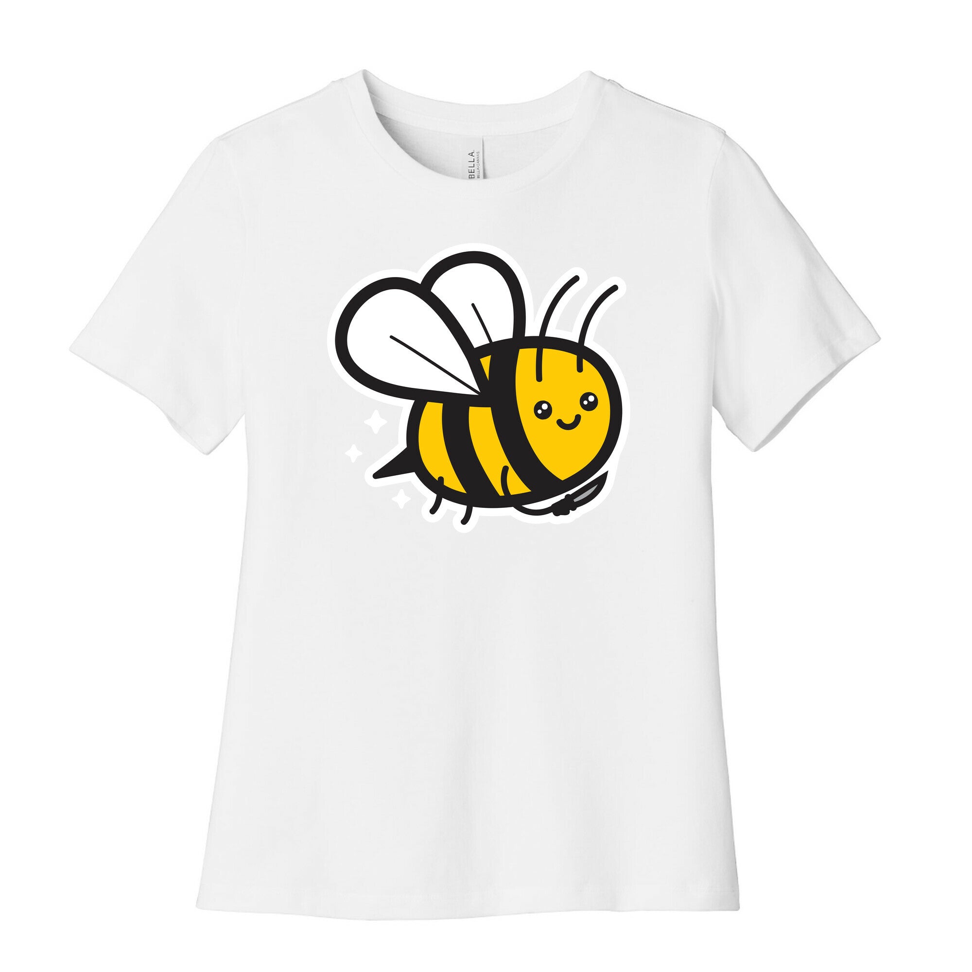 Bee With Knife Women's Cotton Tee