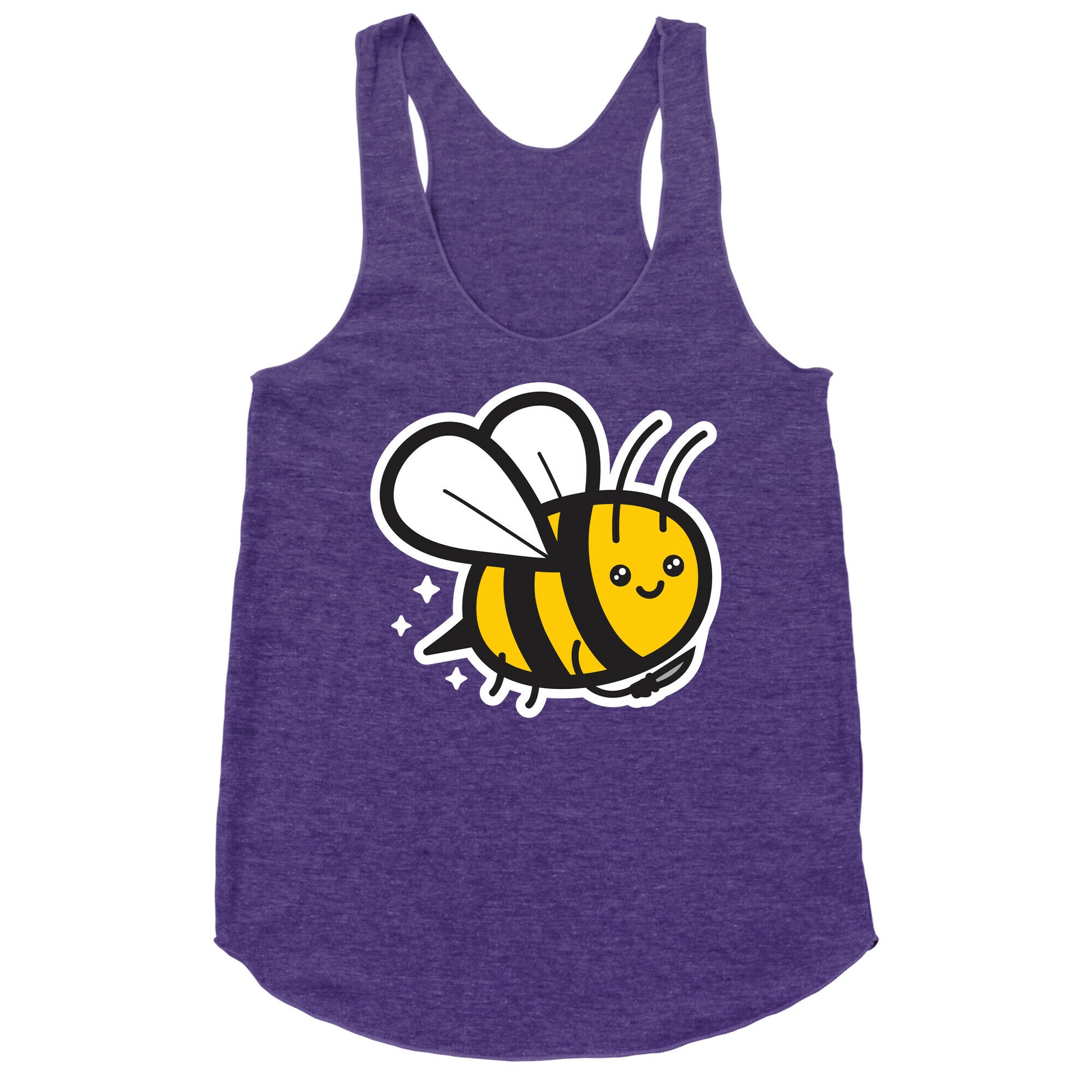 Bee With Knife Racerback Tank