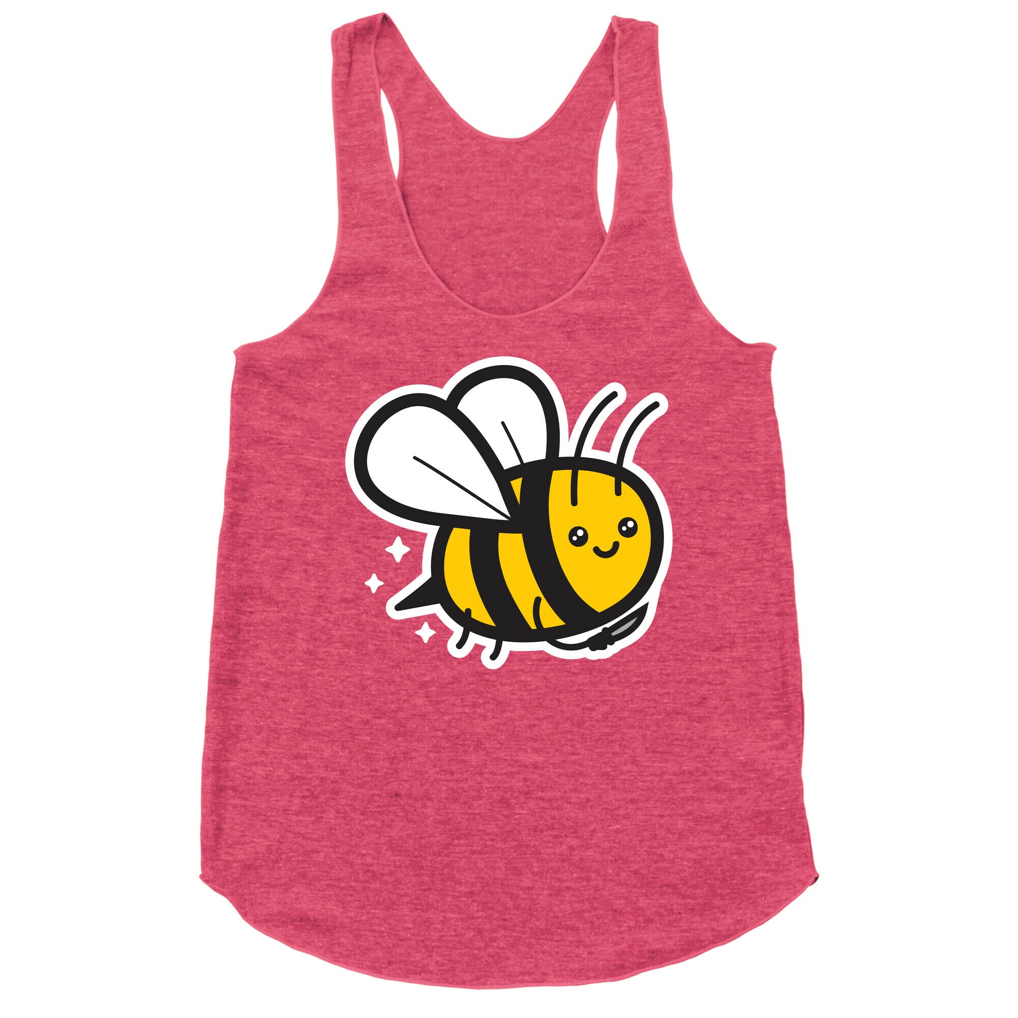 Bee With Knife Racerback Tank