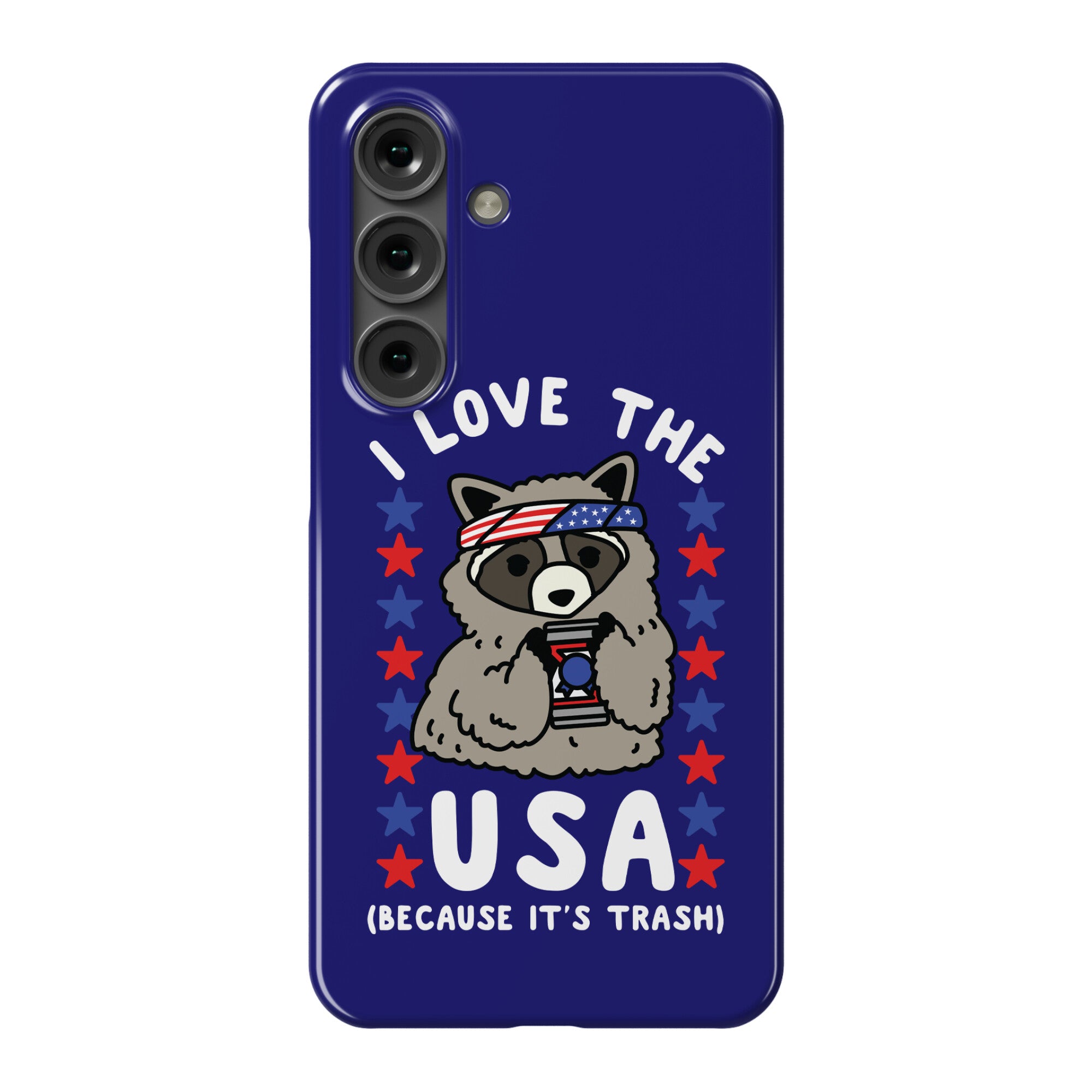 I Love USA Because It's Trash Racoon Phone Case