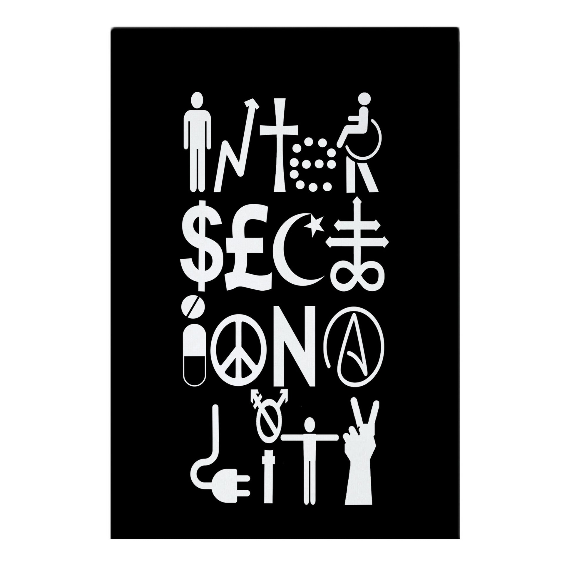 Intersectionality Vertical Garden Flag