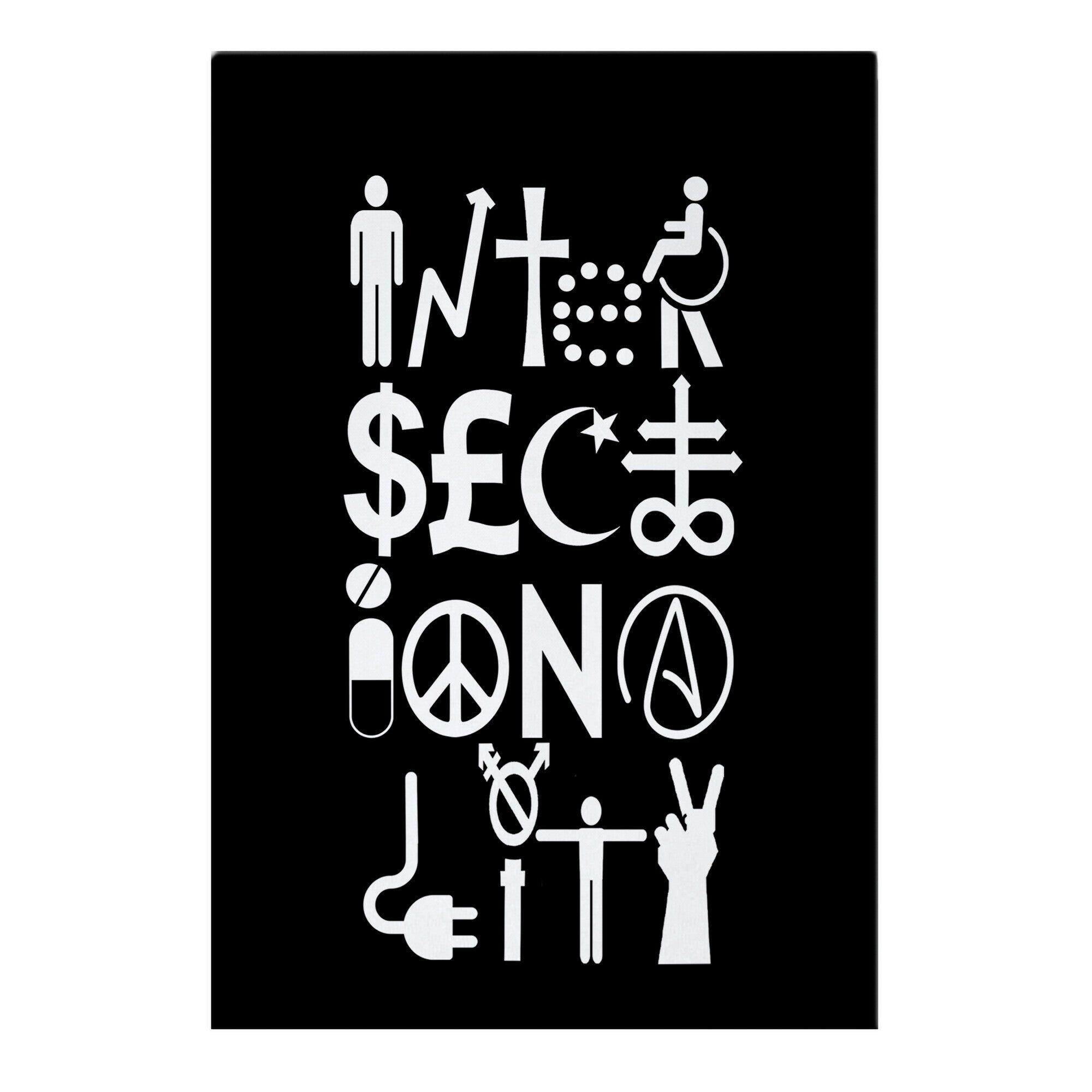 Intersectionality Vertical Garden Flag