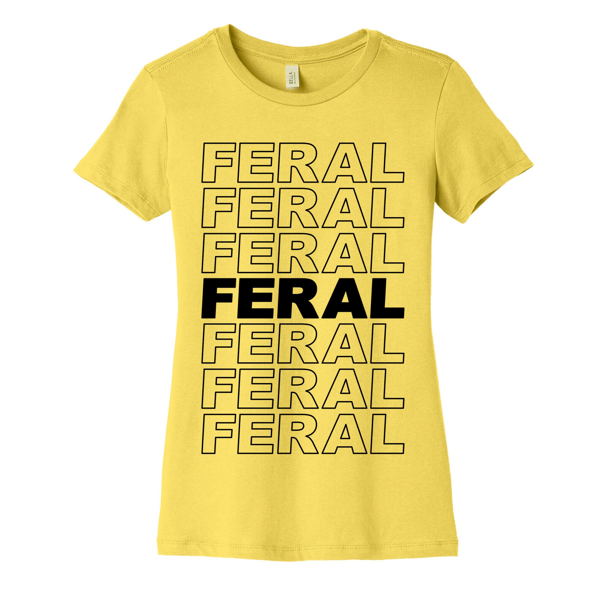 Feral Thank You Bag Parody Women's Cotton Tee