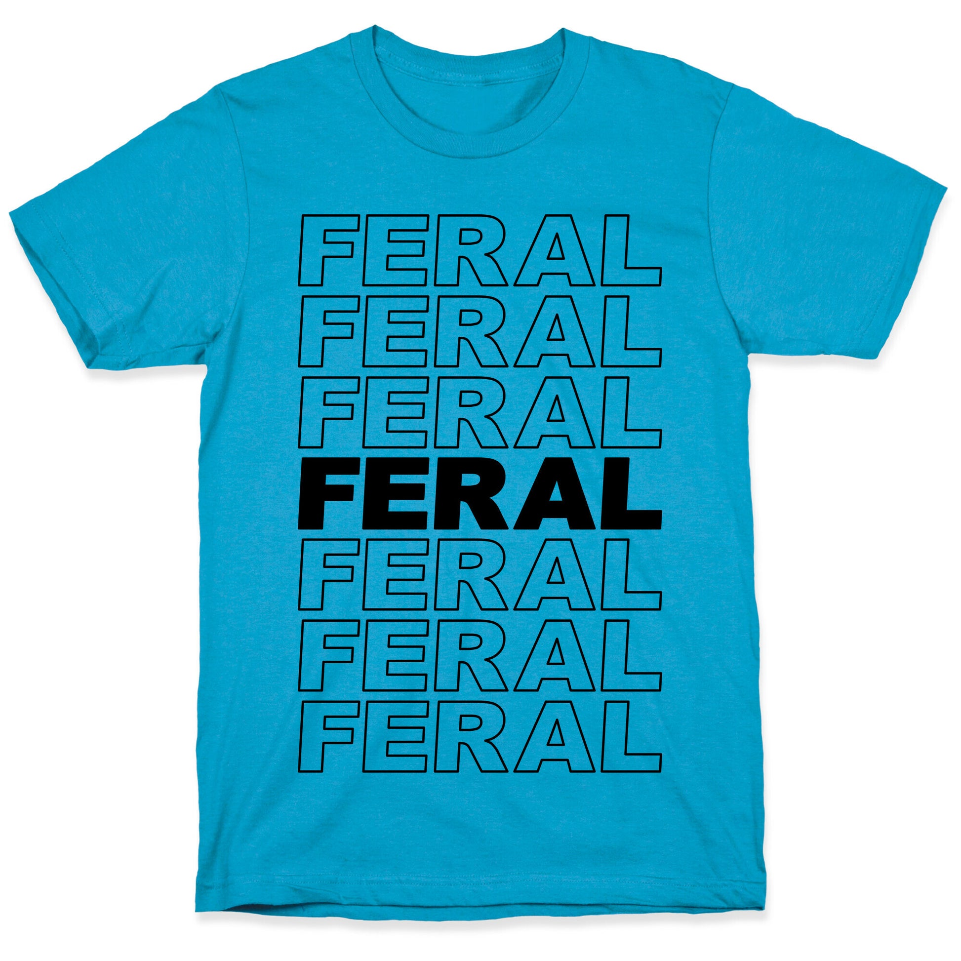 Feral Thank You Bag Parody Unisex Triblend Tee