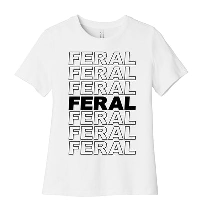 Feral Thank You Bag Parody Women's Cotton Tee