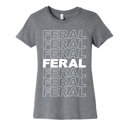 Feral Thank You Bag Parody Women's Cotton Tee