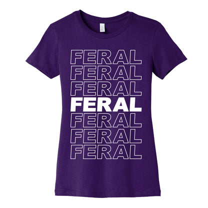 Feral Thank You Bag Parody Women's Cotton Tee