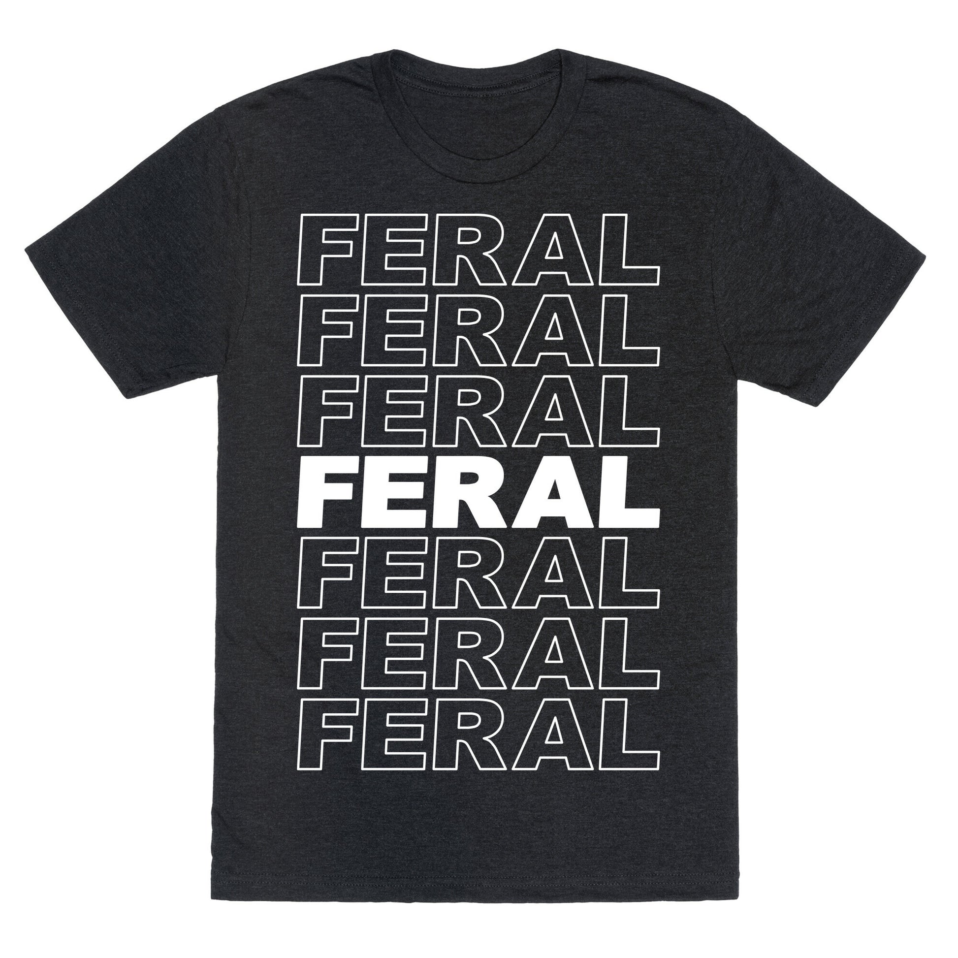 Feral Thank You Bag Parody Unisex Triblend Tee