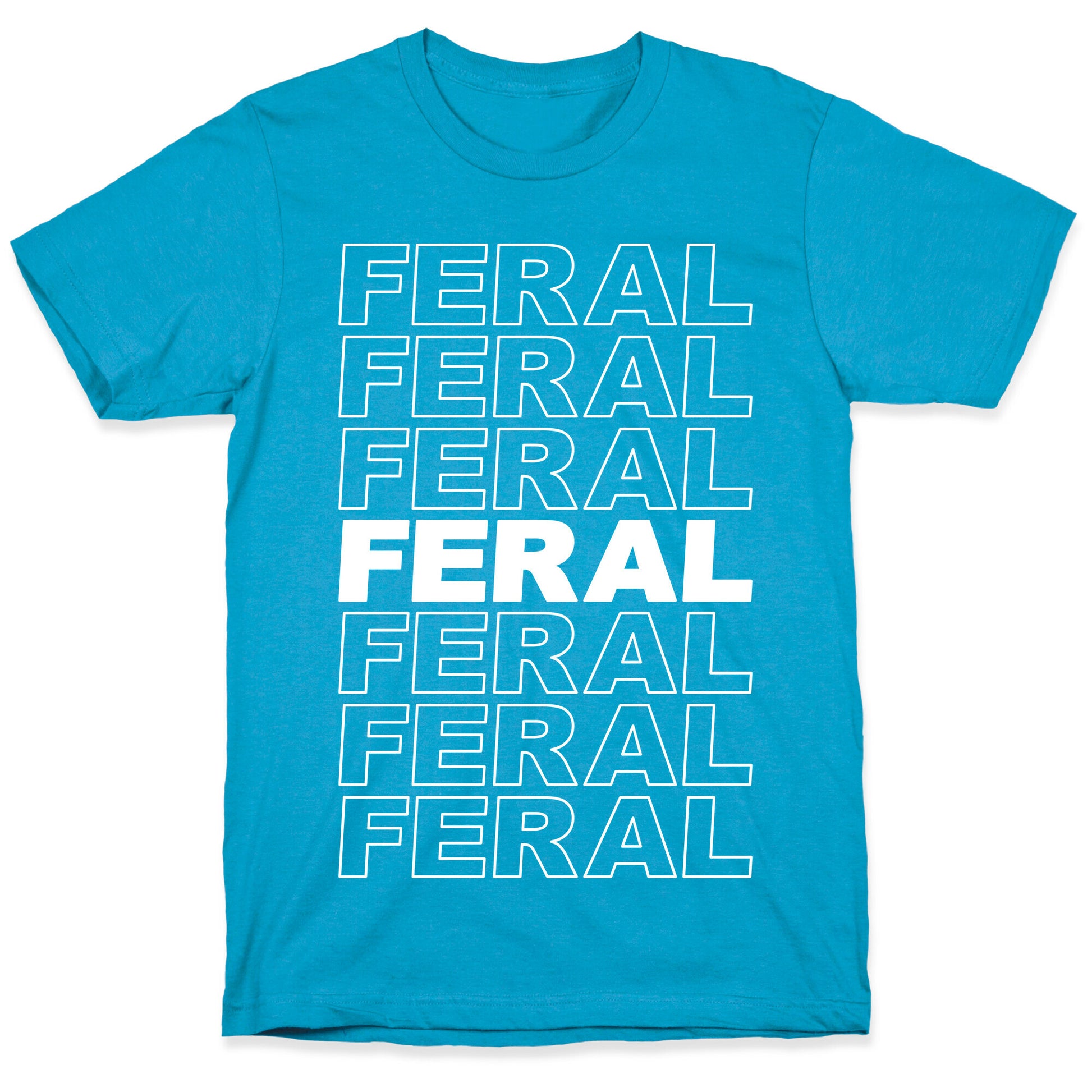 Feral Thank You Bag Parody Unisex Triblend Tee