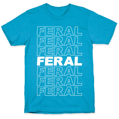 Feral Thank You Bag Parody Unisex Triblend Tee