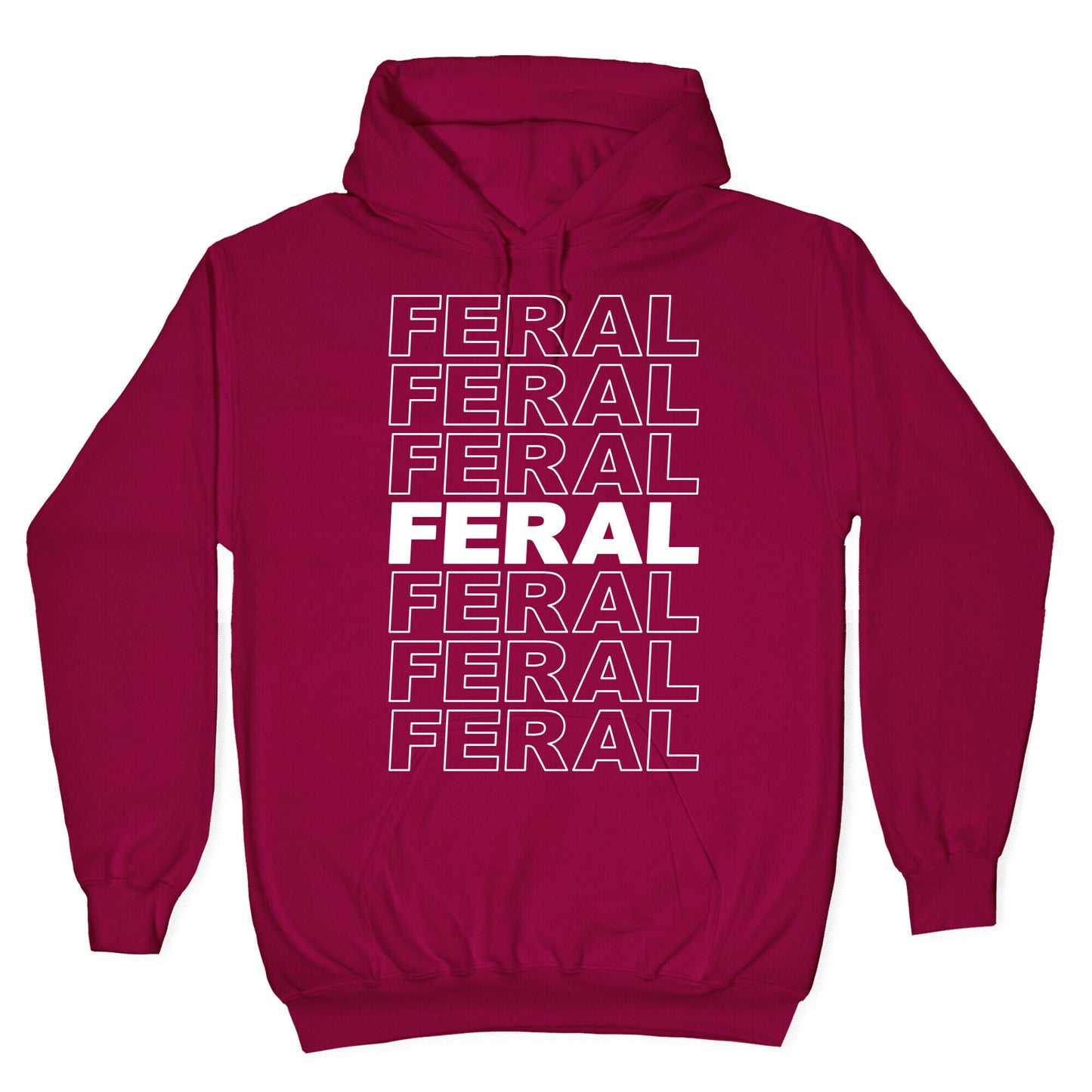 Feral Thank You Bag Parody Hoodie