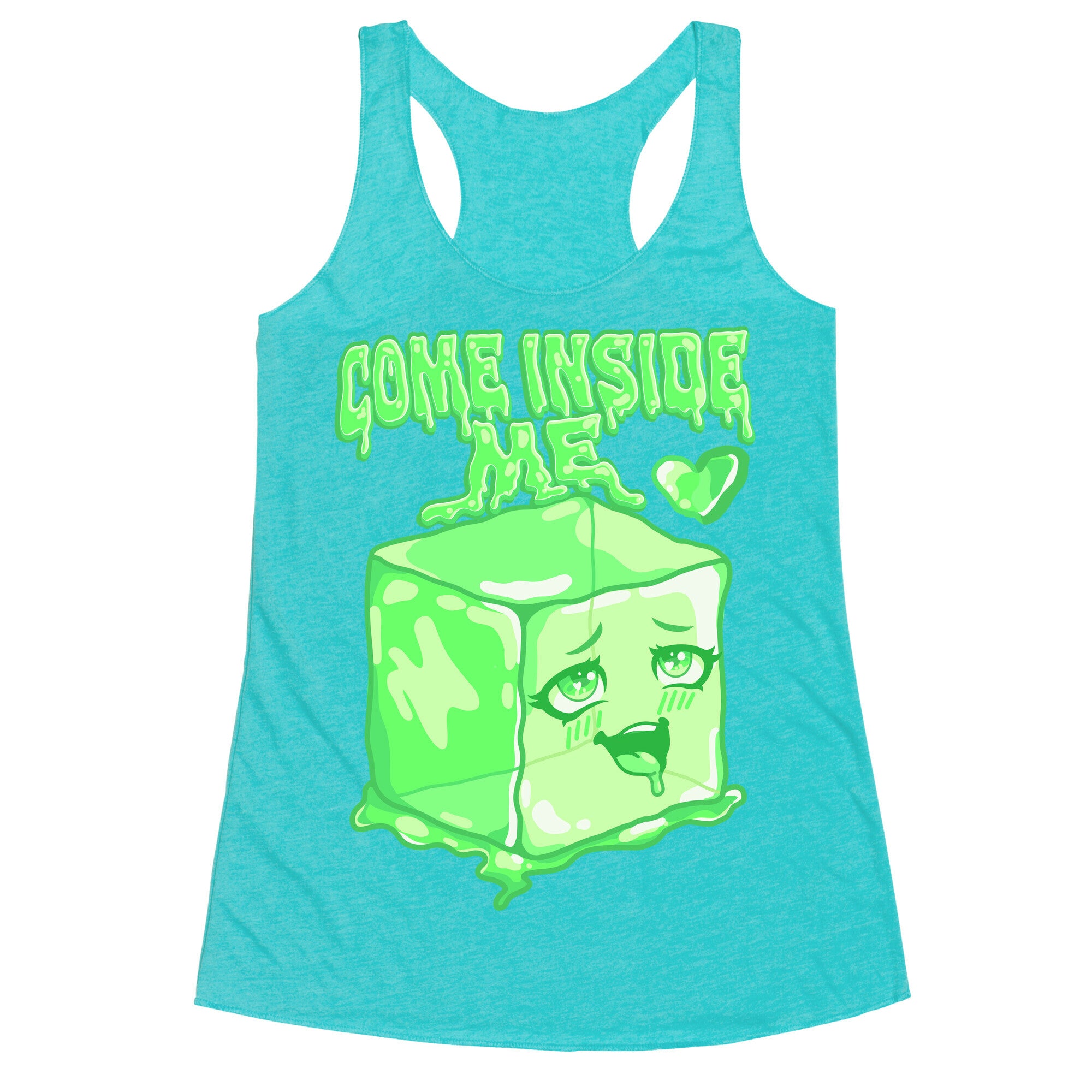 Come Inside Me Gelatinous Cube Racerback Tank